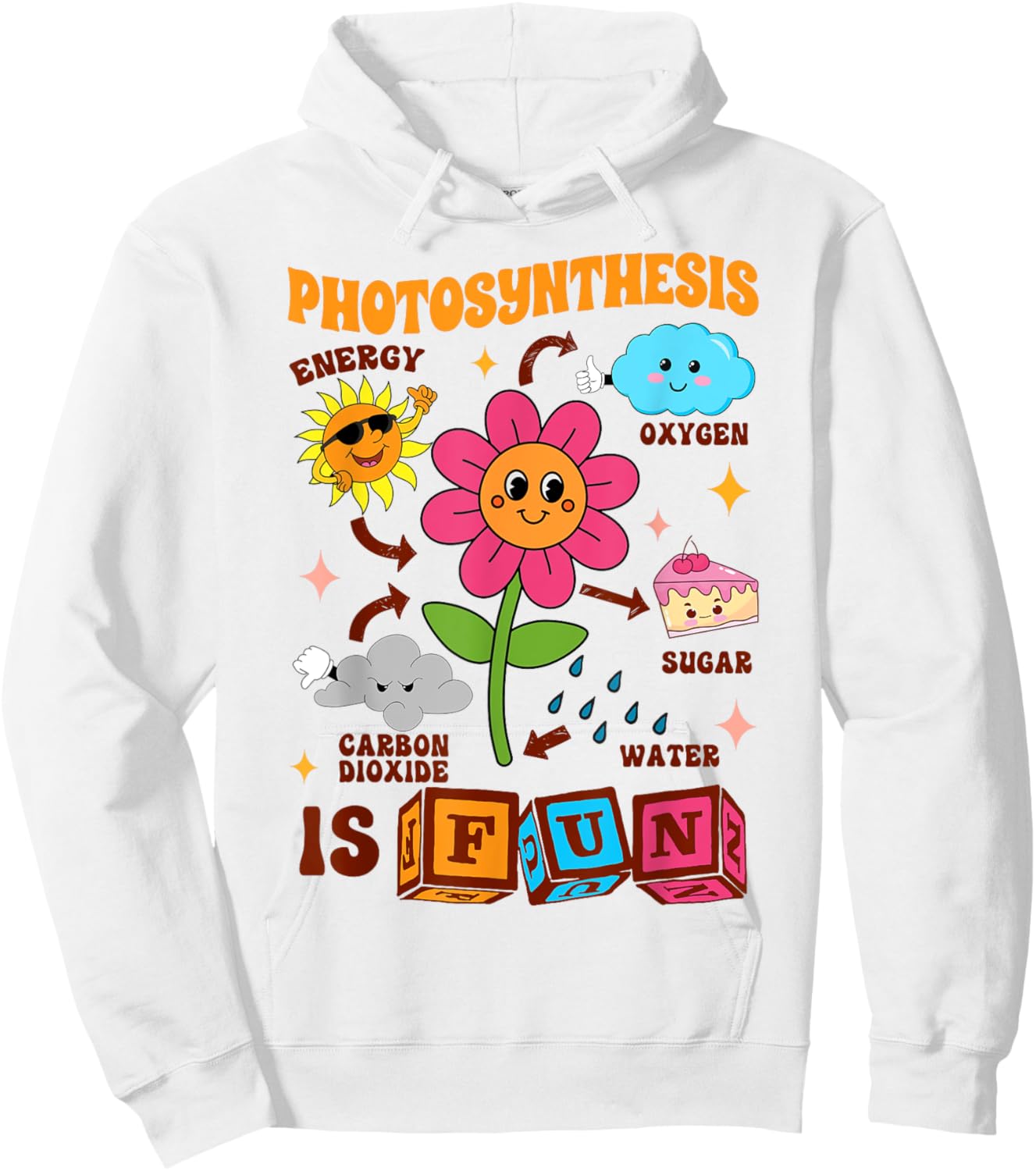 Science Lover Nature Outdoor Teacher Photosynthesis Is Fun Women Hoodie - Hoodie | White