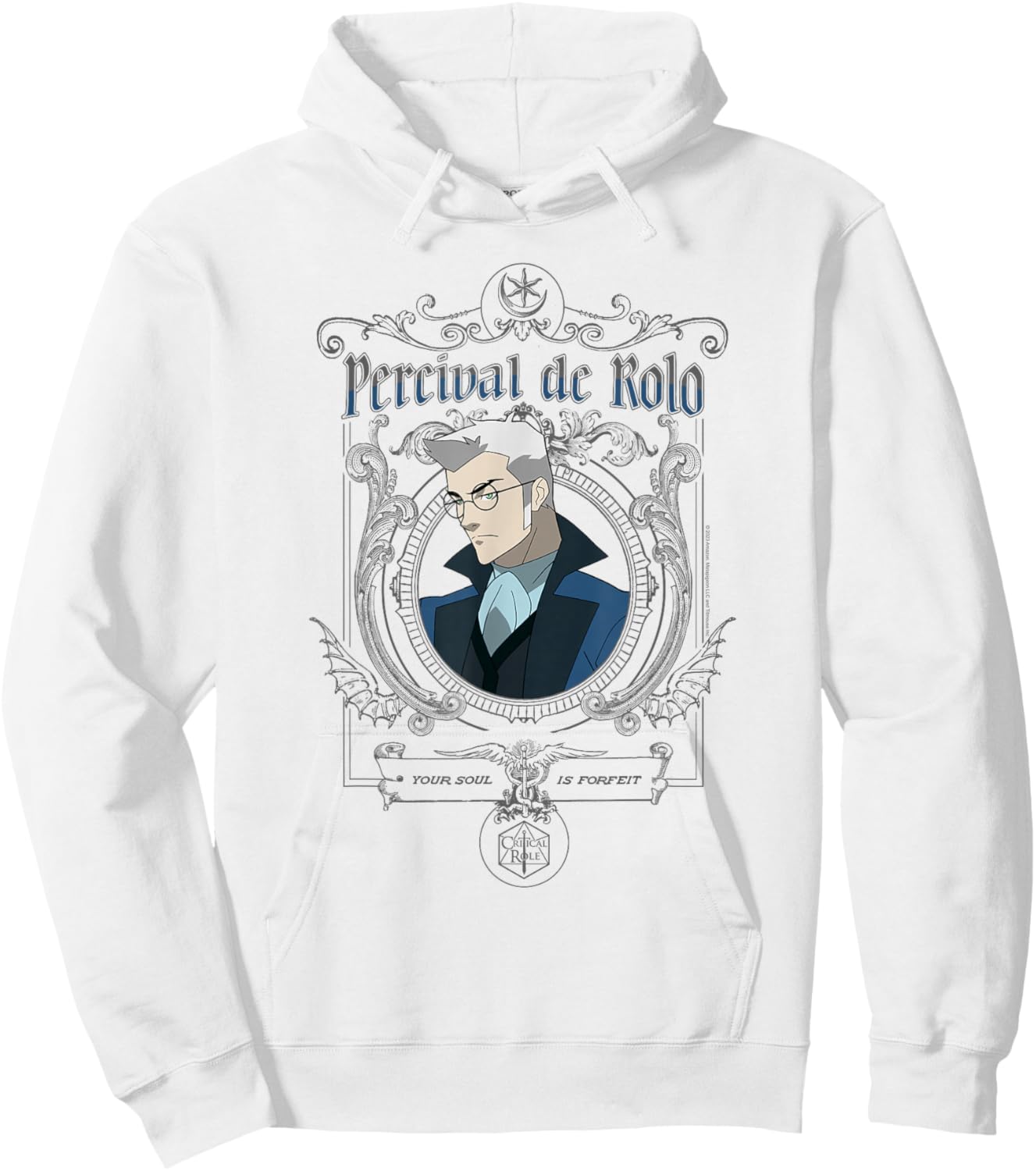 The Legend of Vox Machina Percy Goth Frame Hoodie - Hoodie | White