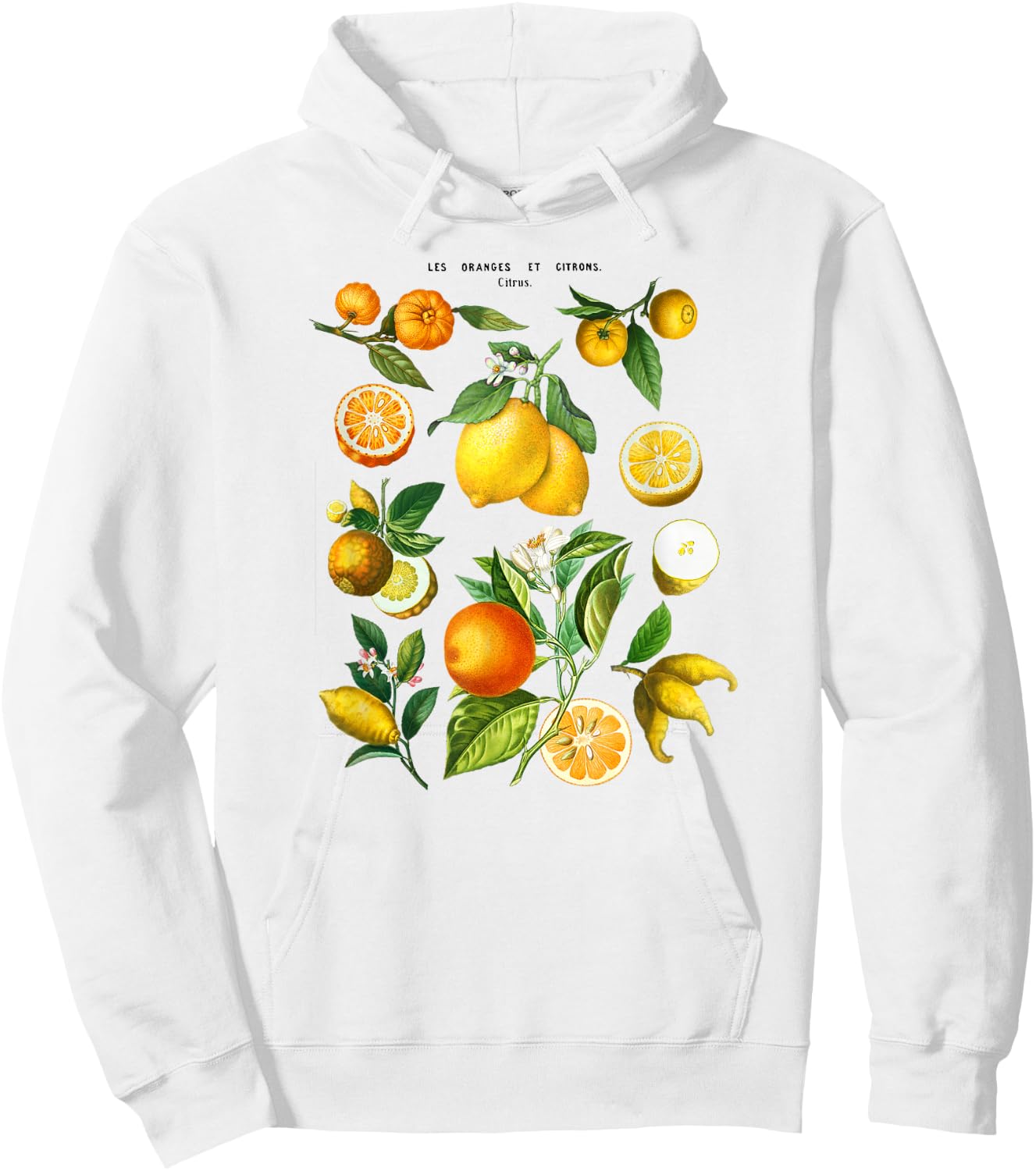 Citrus Collage Hoodie - Hoodie | White