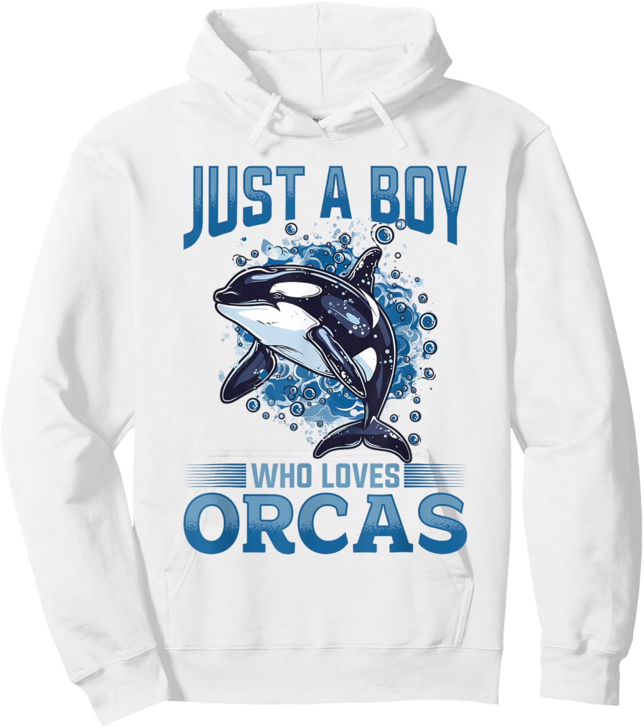 Funny Orca Animal Just a Boy who loves Orcas Hoodie - Hoodie | White