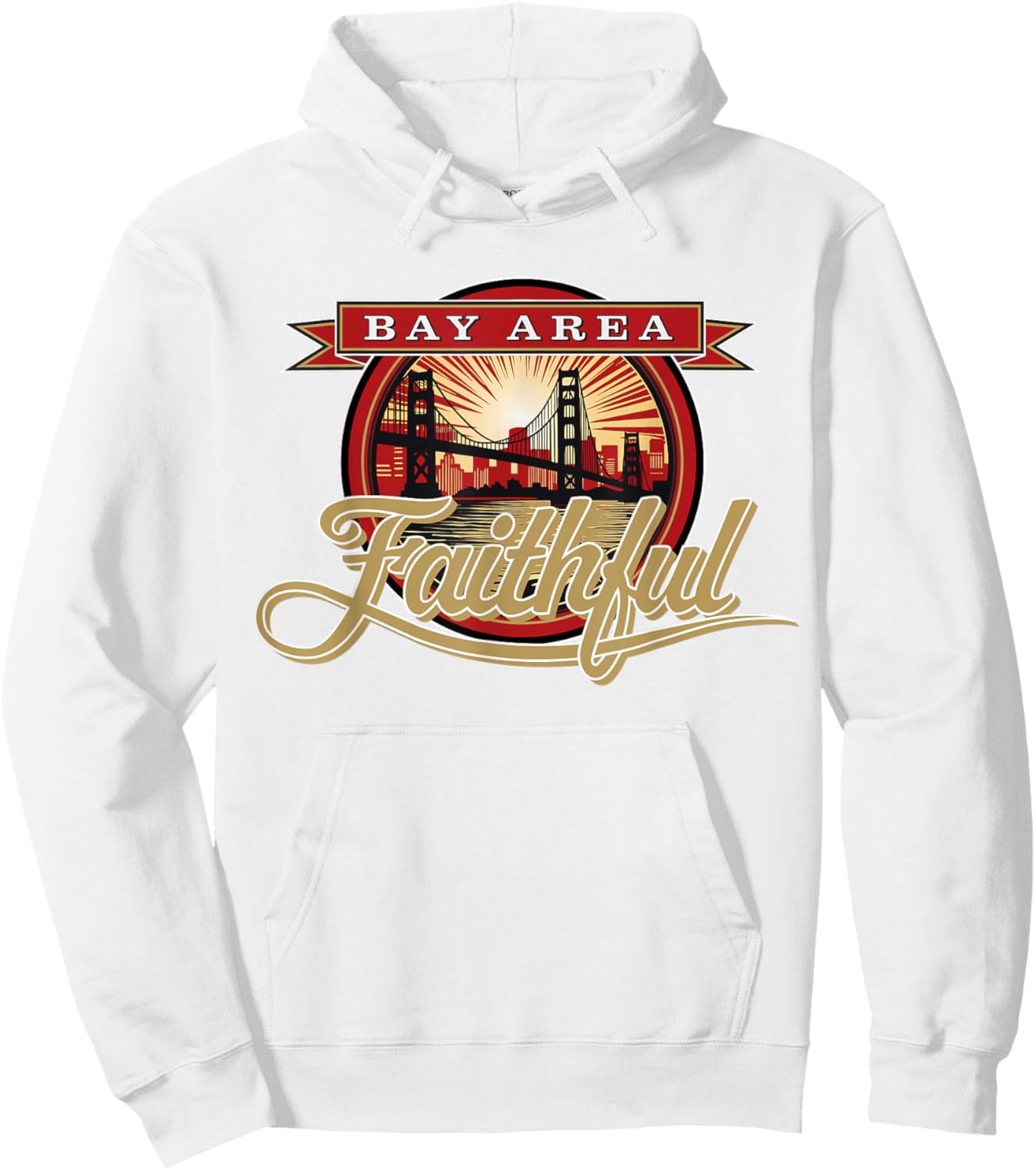 San Francisco Sunday Bay Area Faithful Hoodie - Hoodie | White