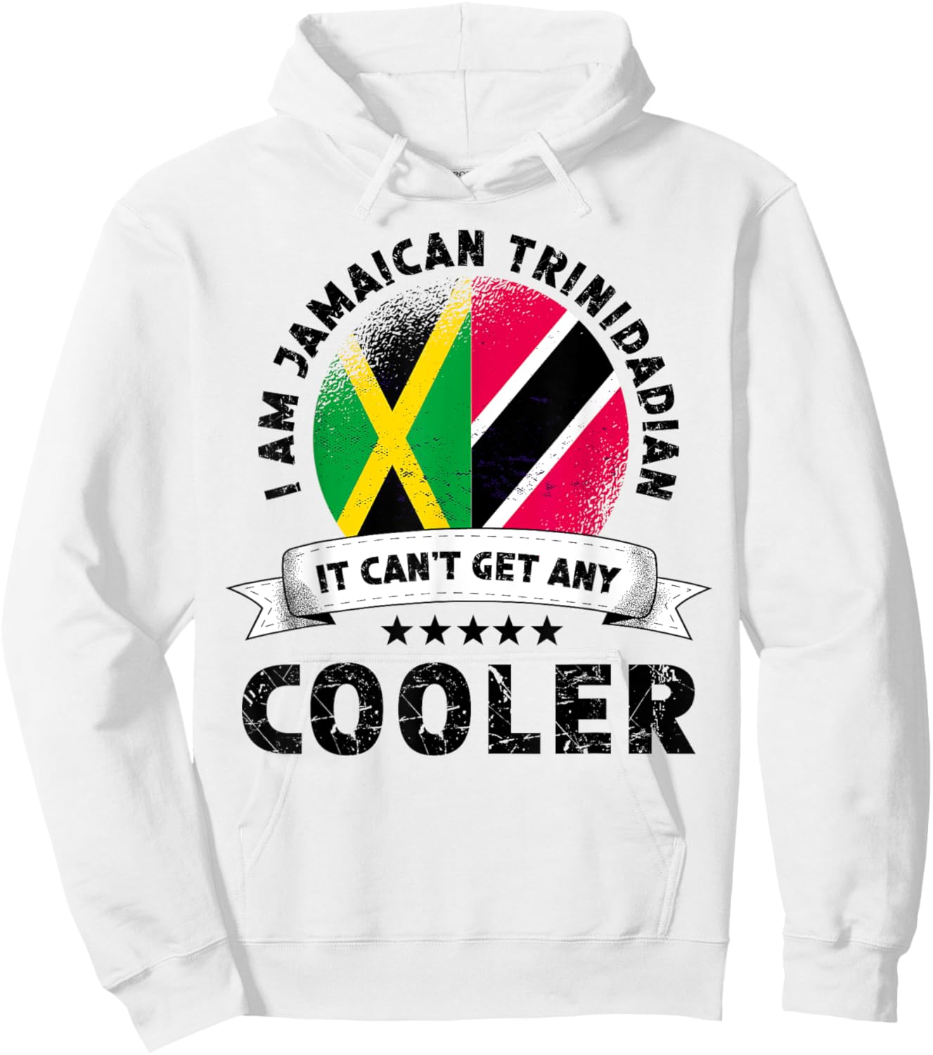 Jamaica Flag Trinidad&Tobago Grown Patriot Country Pride Hoodie - Hoodie | White