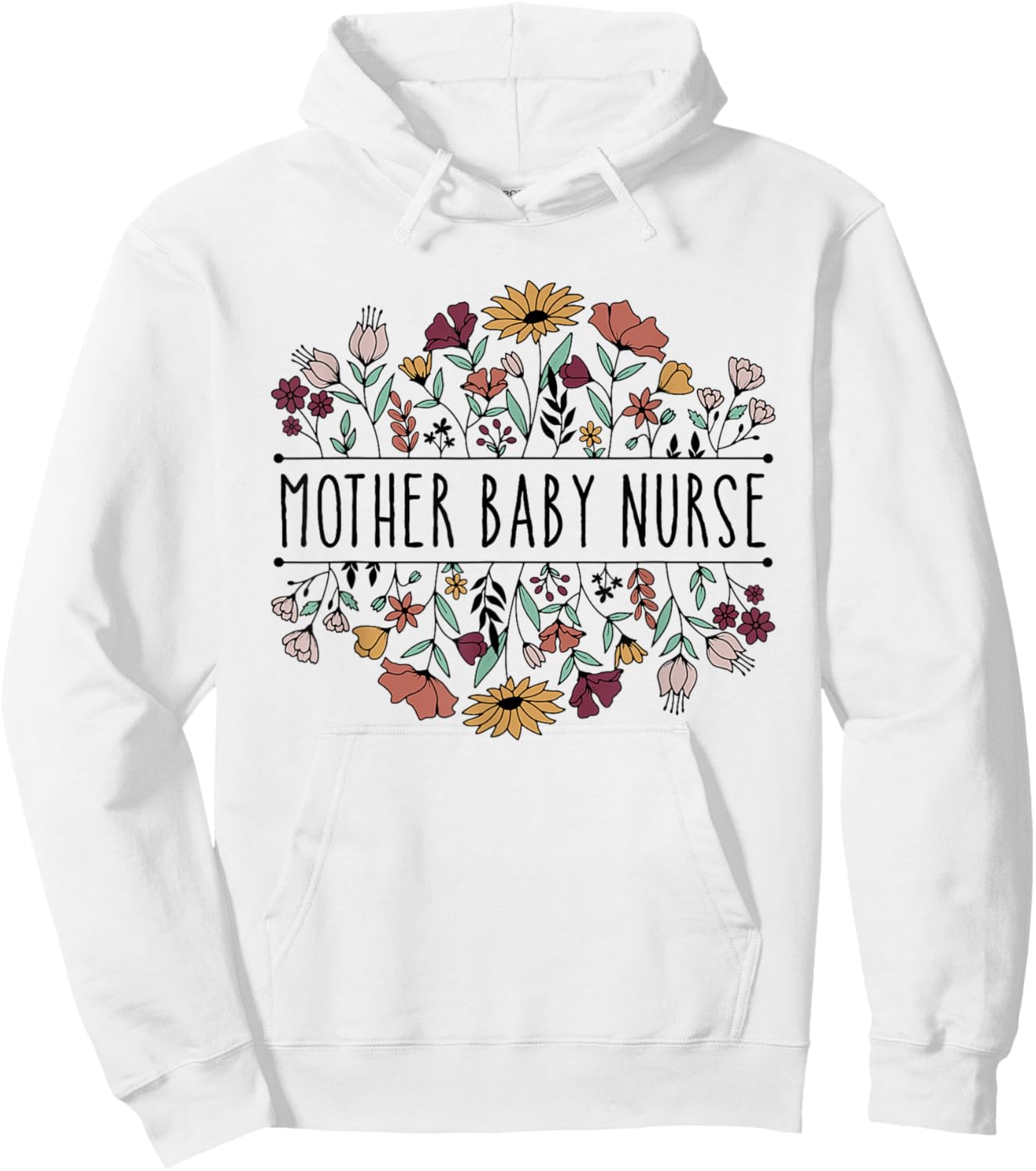 Mother Baby Nurse Postpartum Mom Baby Nursing Graduation Hoodie - Hoodie | White