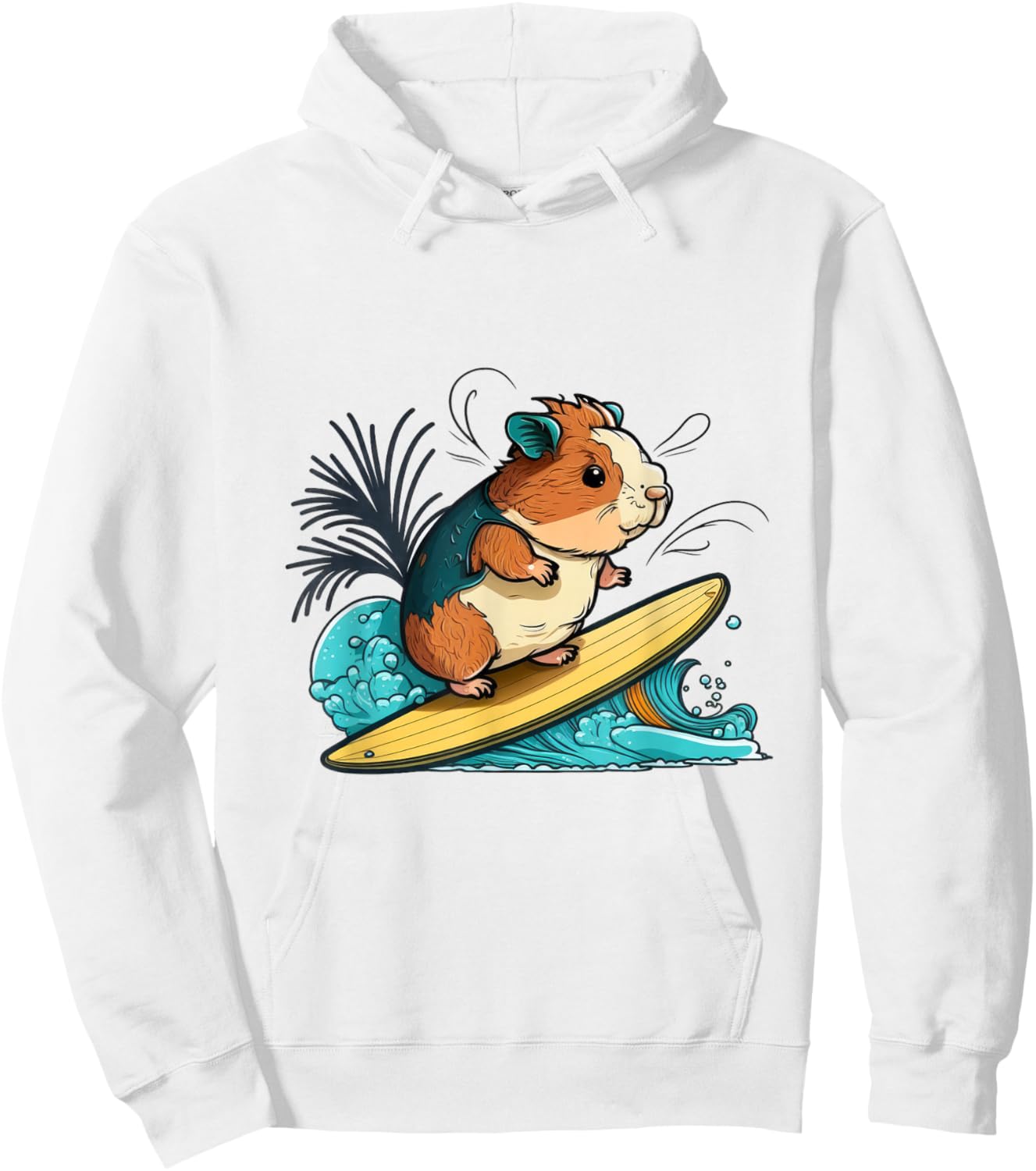 Guinea Pig Surf Hoodie - Hoodie | White