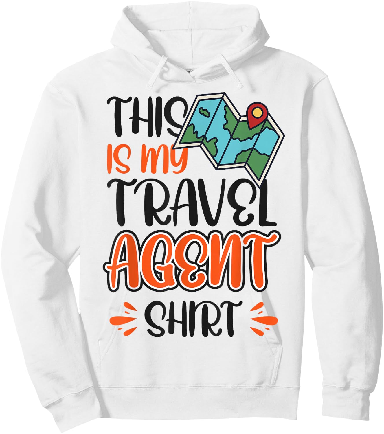 This Is My Travel Agent Shirt Hoodie - Hoodie | White