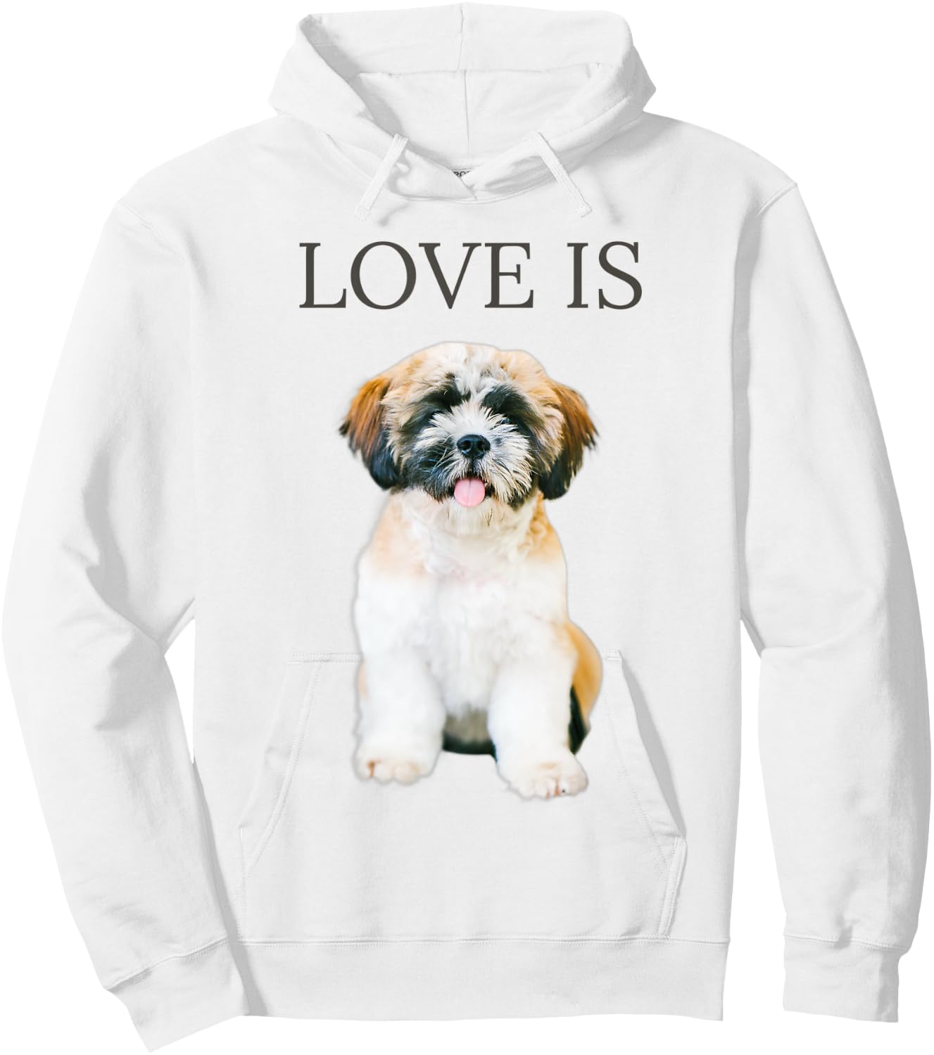 Shih Tzu Shirt Women Men Kids Love Dog Mom Dad Pet Puppy Hoodie - Hoodie | White