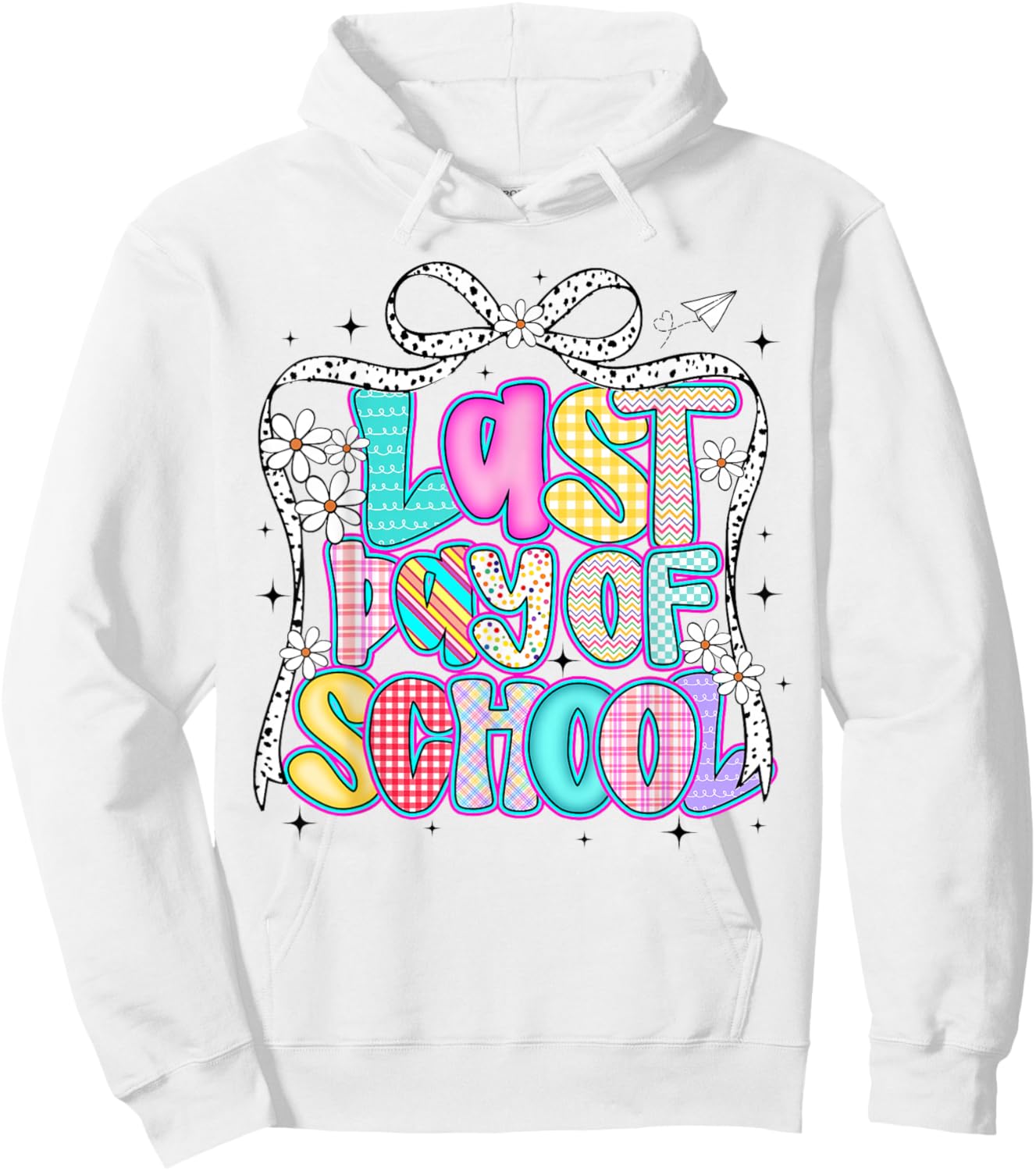 Happy Last Day of School Graduation Girls Teacher Coquette Hoodie - Hoodie | White