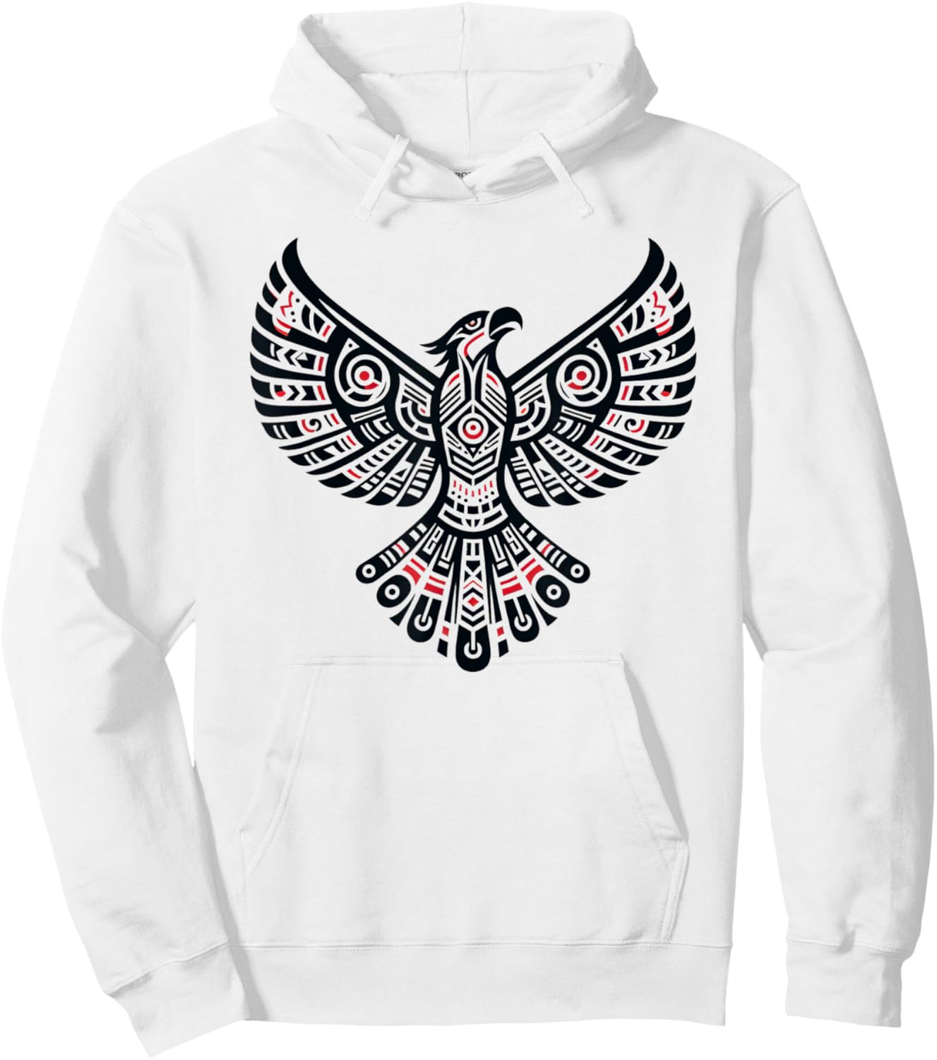 Thunderbird Native American Tribal Art Hoodie - Hoodie | White