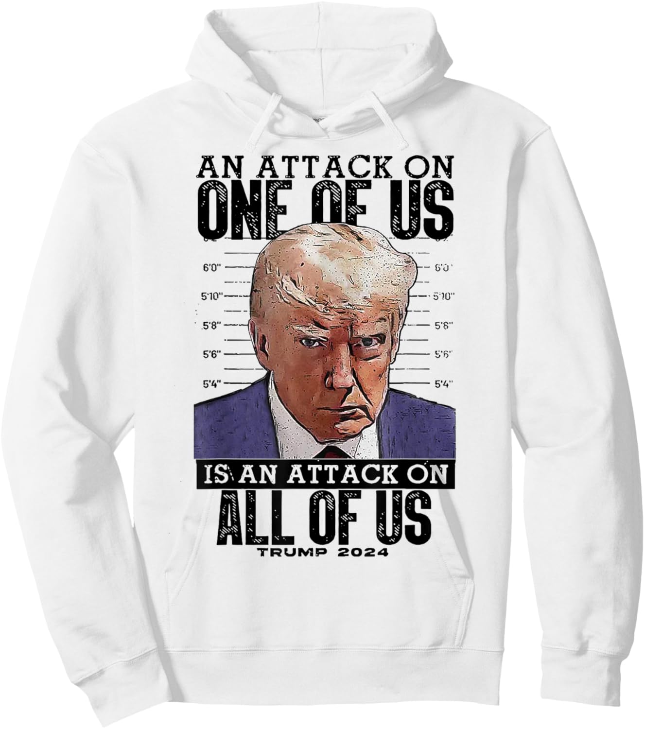 Trump An Attack On One Of Us Is An Attack On All Of Us Hoodie - Hoodie | White
