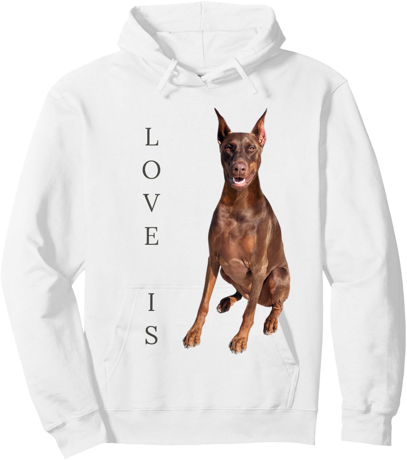 Doberman Shirt Doberman Pinscher Dog Mom Dad Love Pet Puppy Hoodie - Hoodie | White