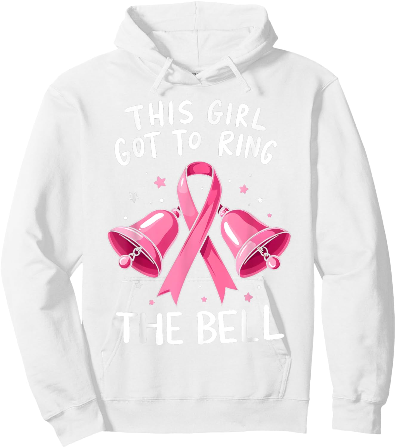 This Girl Got to Ring the Bell Breast Cancer Awareness Women Hoodie - Hoodie | White