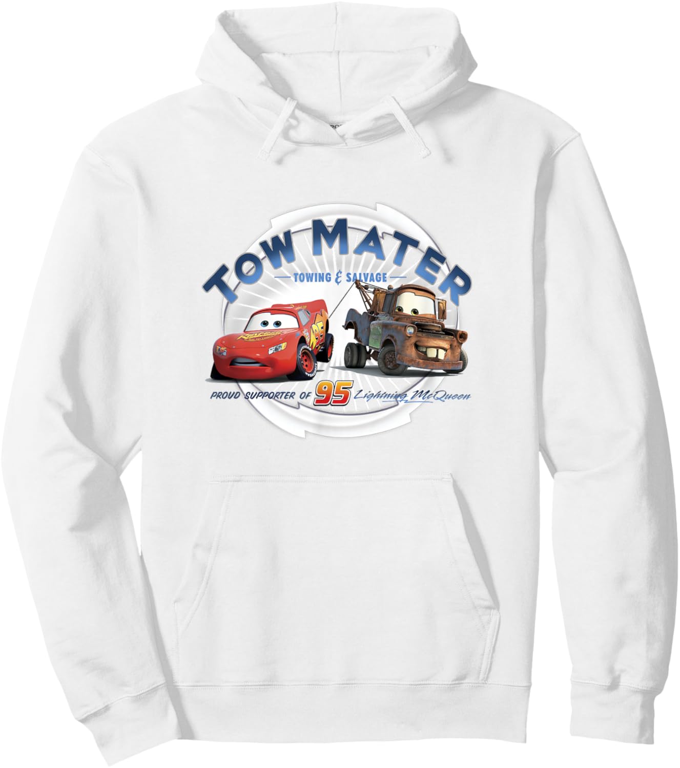 Disney Pixar Cars Tow Mater Towing & Salvage Buddies Shot V2 Hoodie - Hoodie | White