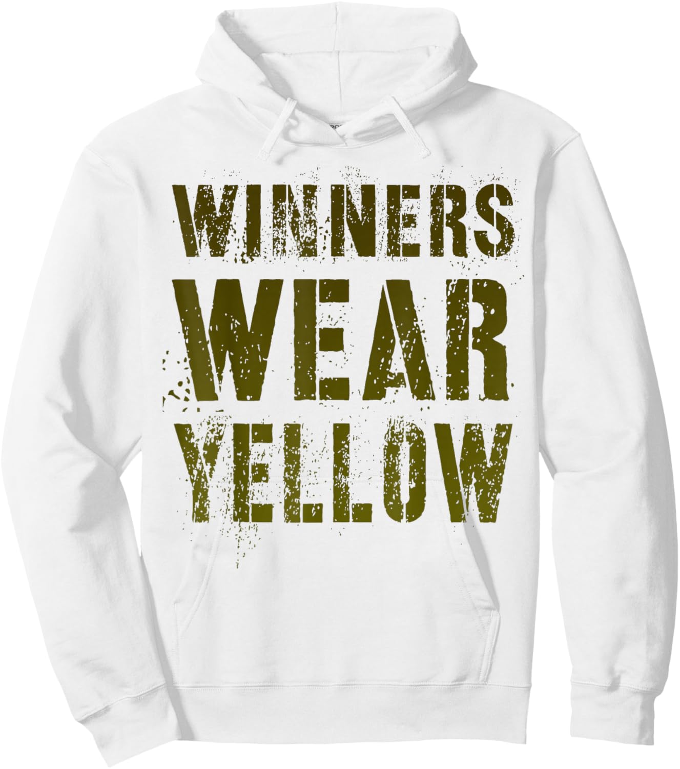 Vintage WINNERS WEAR YELLOW War Game Summer Camp Team Match Hoodie - Hoodie | White