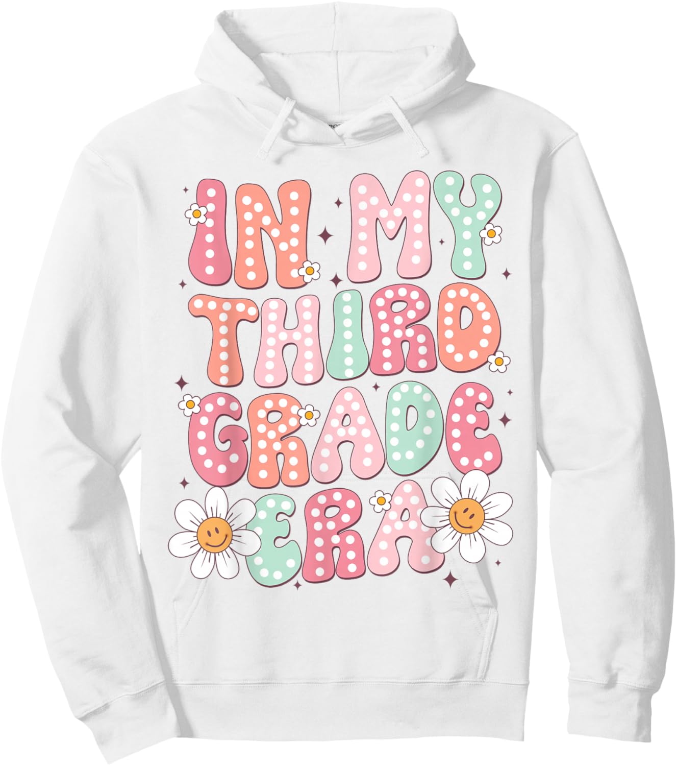 In My Third Grade Era 3rd Grade Girl Teacher Back to School Hoodie - Hoodie | White