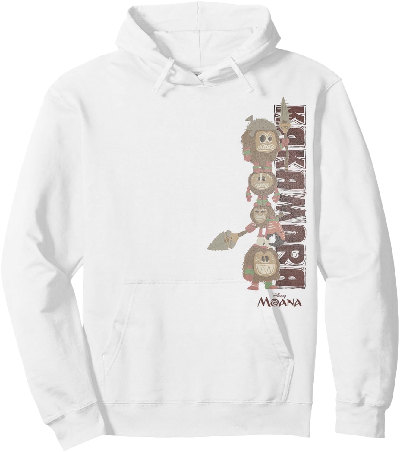 Disney Moana Kakamora Pirates Fear Us Left Big Chest Poster Hoodie - Hoodie | White