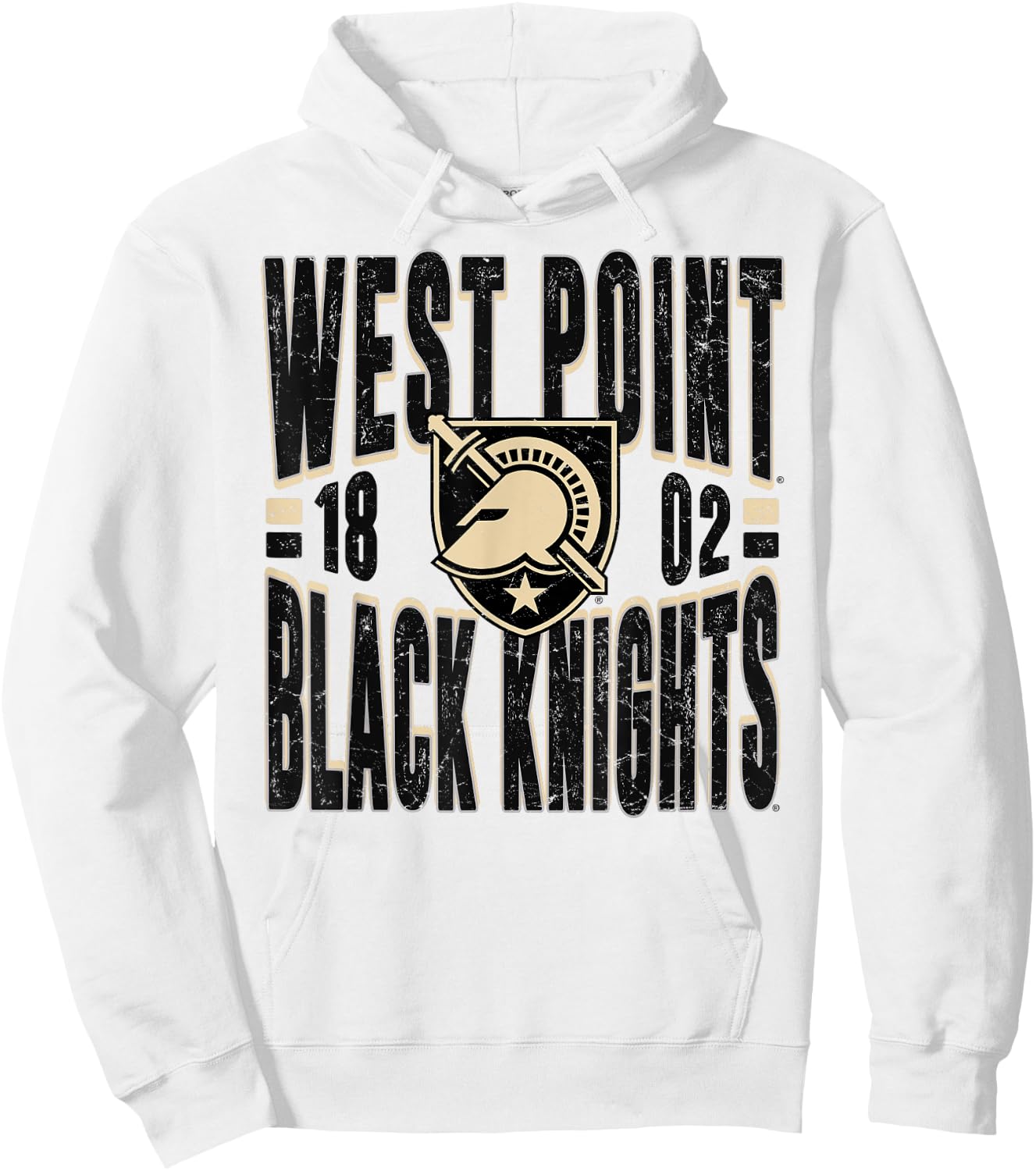 Army Black Knights Vintage 90's Retro Gray Hoodie - Hoodie | White