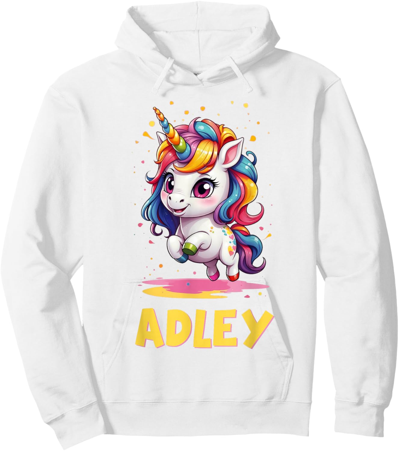 Adley Merch Unicorn Design Hoodie - Hoodie | White