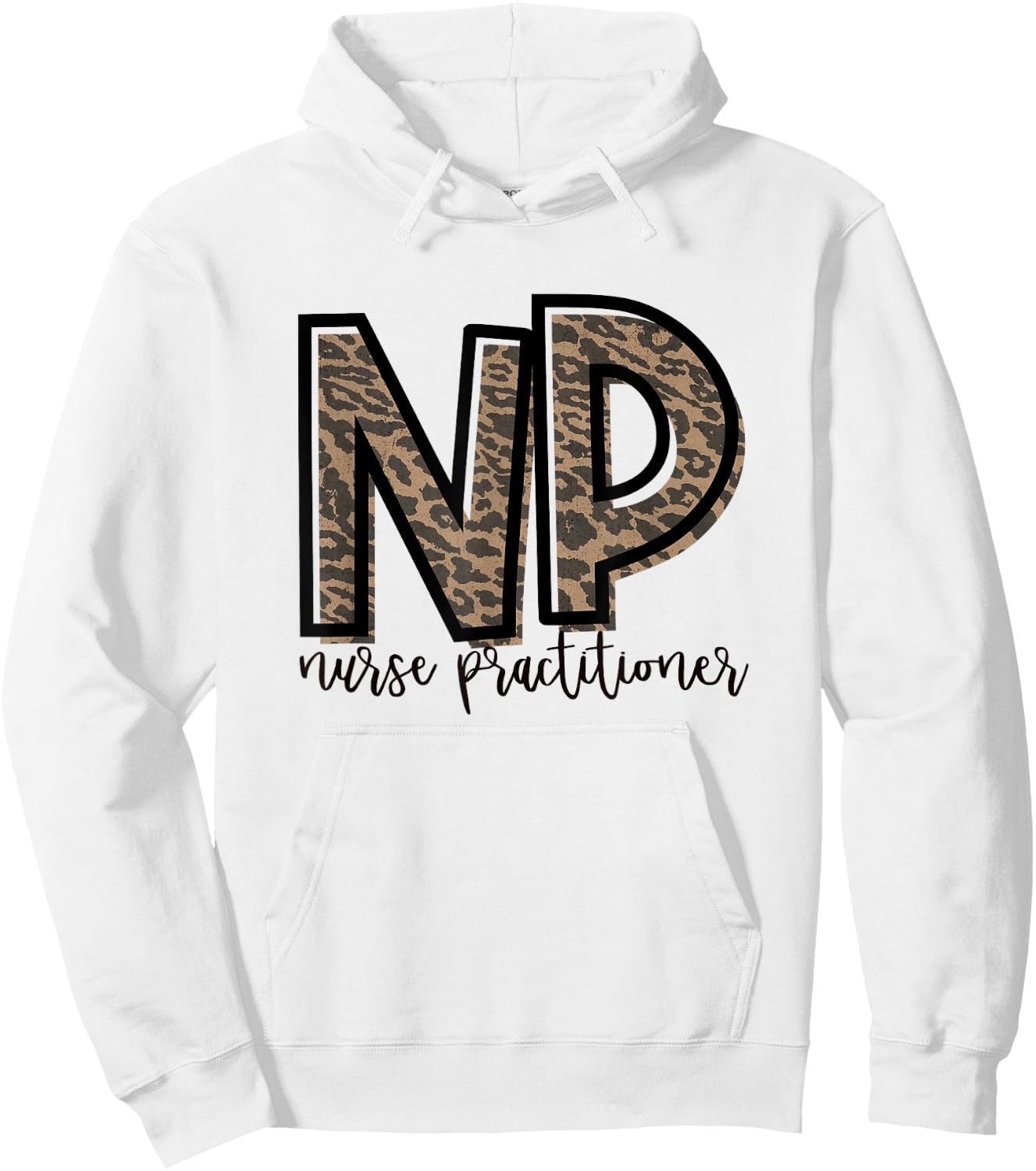 NP Nurse Practitioner Cute Hoodie - Hoodie | White