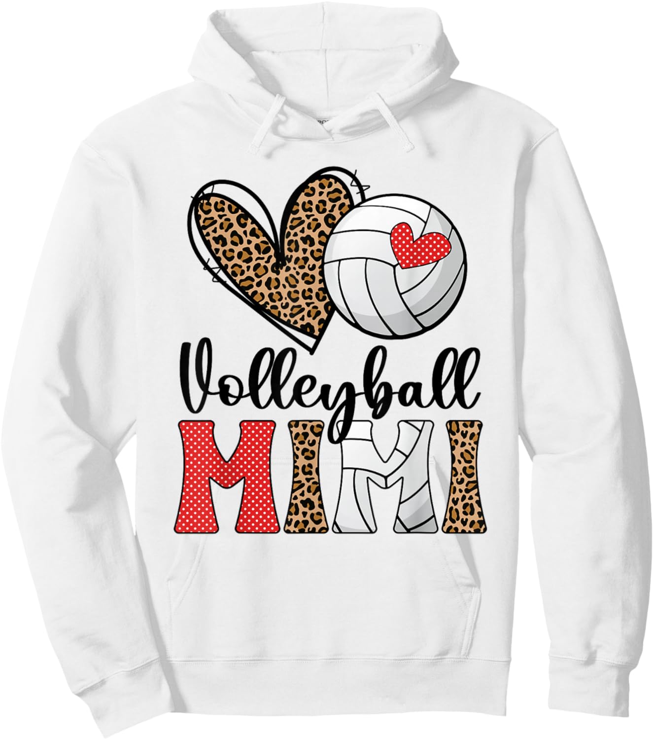 Volleyball Mimi Grandma Mimi Of A Volleyball Player Hoodie - Hoodie | White