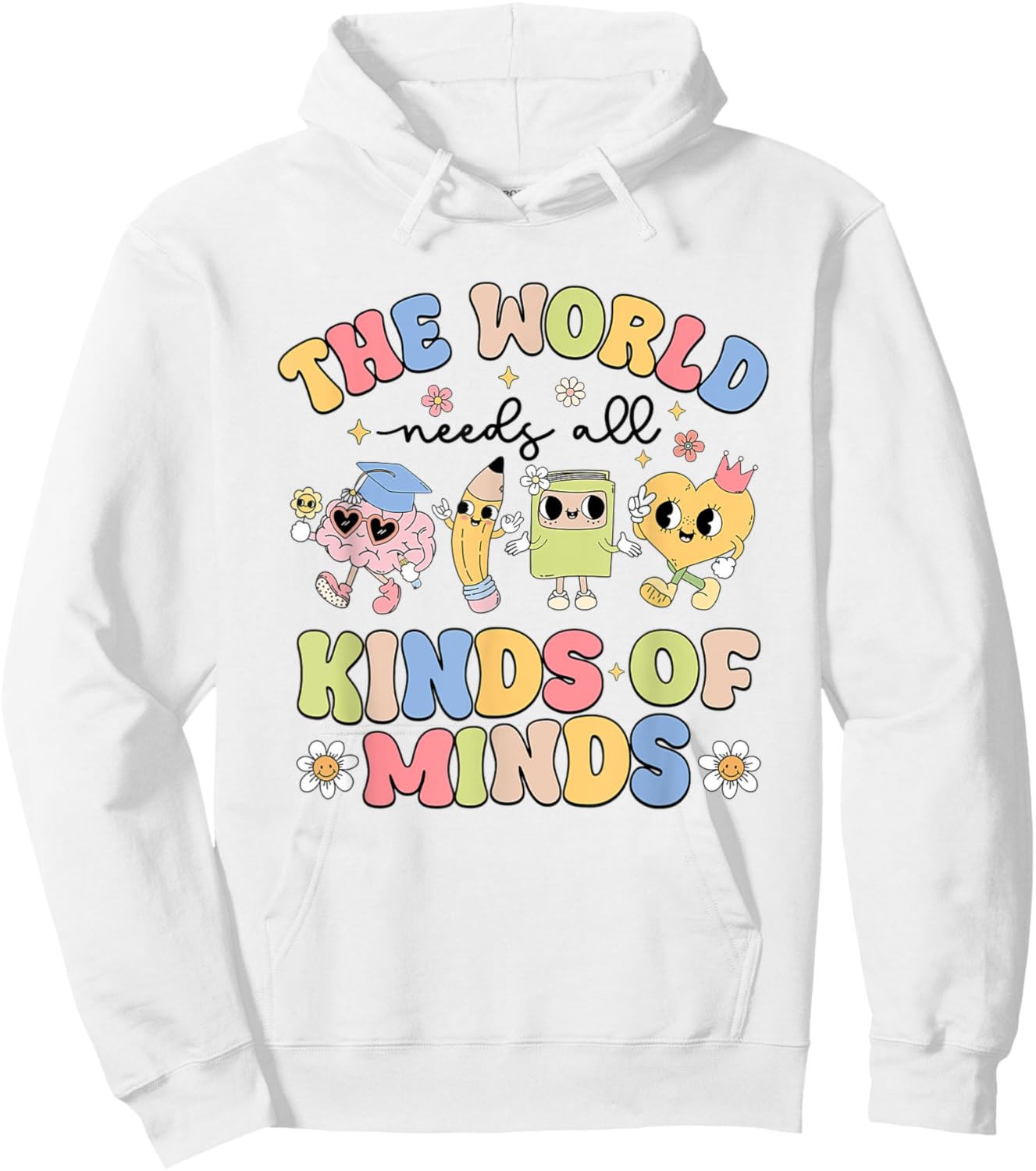 Women The World Need All Kinds Of Minds Sped Teacher Rbt Hoodie - Hoodie | White