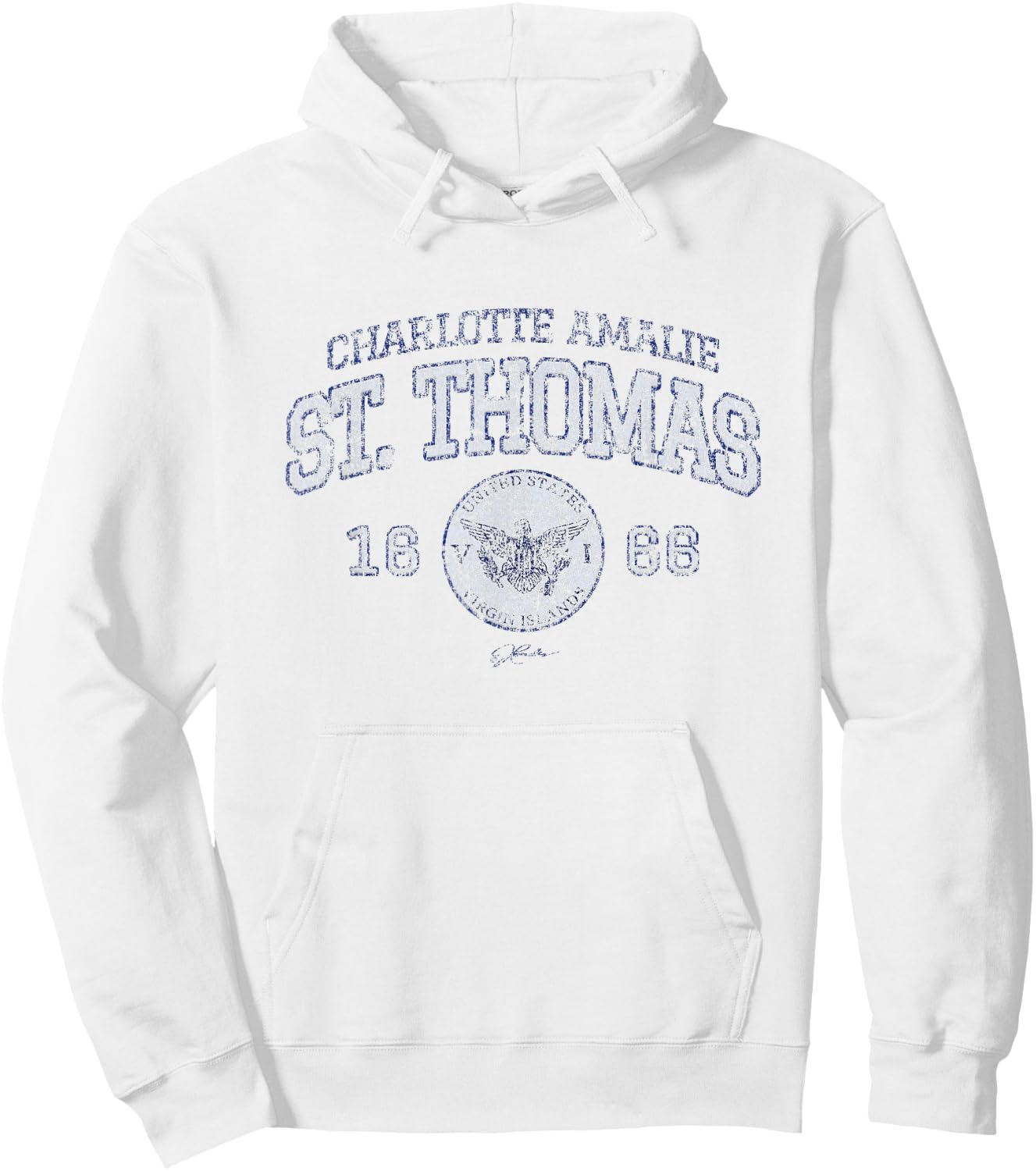 JCombs: Charlotte Amalie, St. Thomas, USVI Hoodie - Hoodie | White