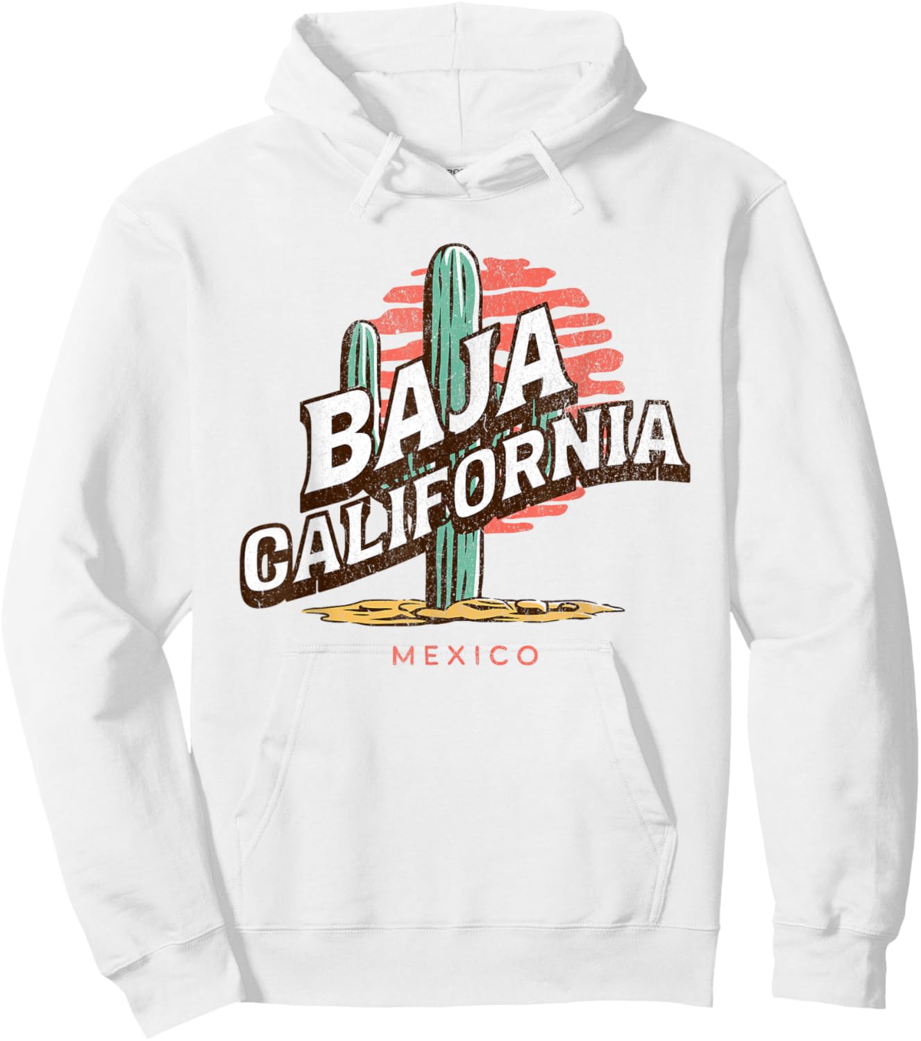 Baja California Mexico Backpacking Hiking Travel Hoodie - Hoodie | White