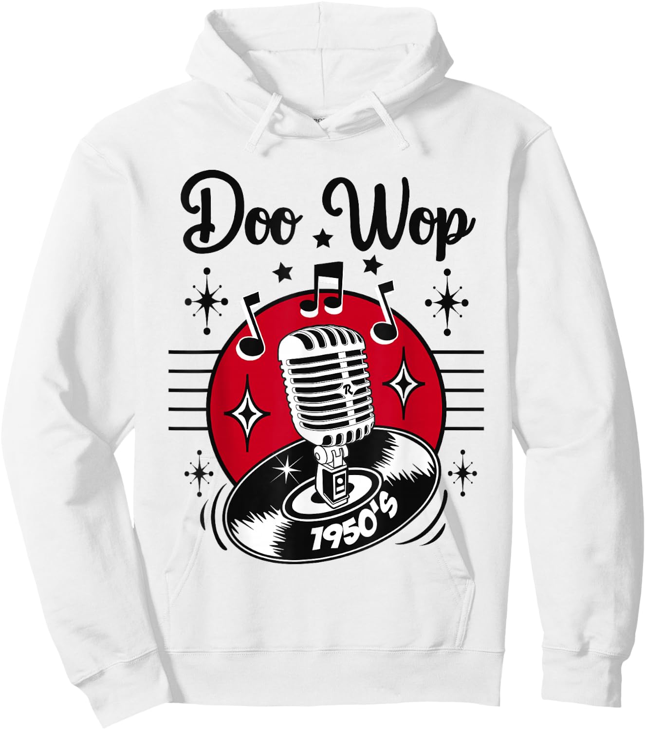 Doo Wop Costume Retro 50s Clothes Sock Hop Rockabilly Hoodie - Hoodie | White