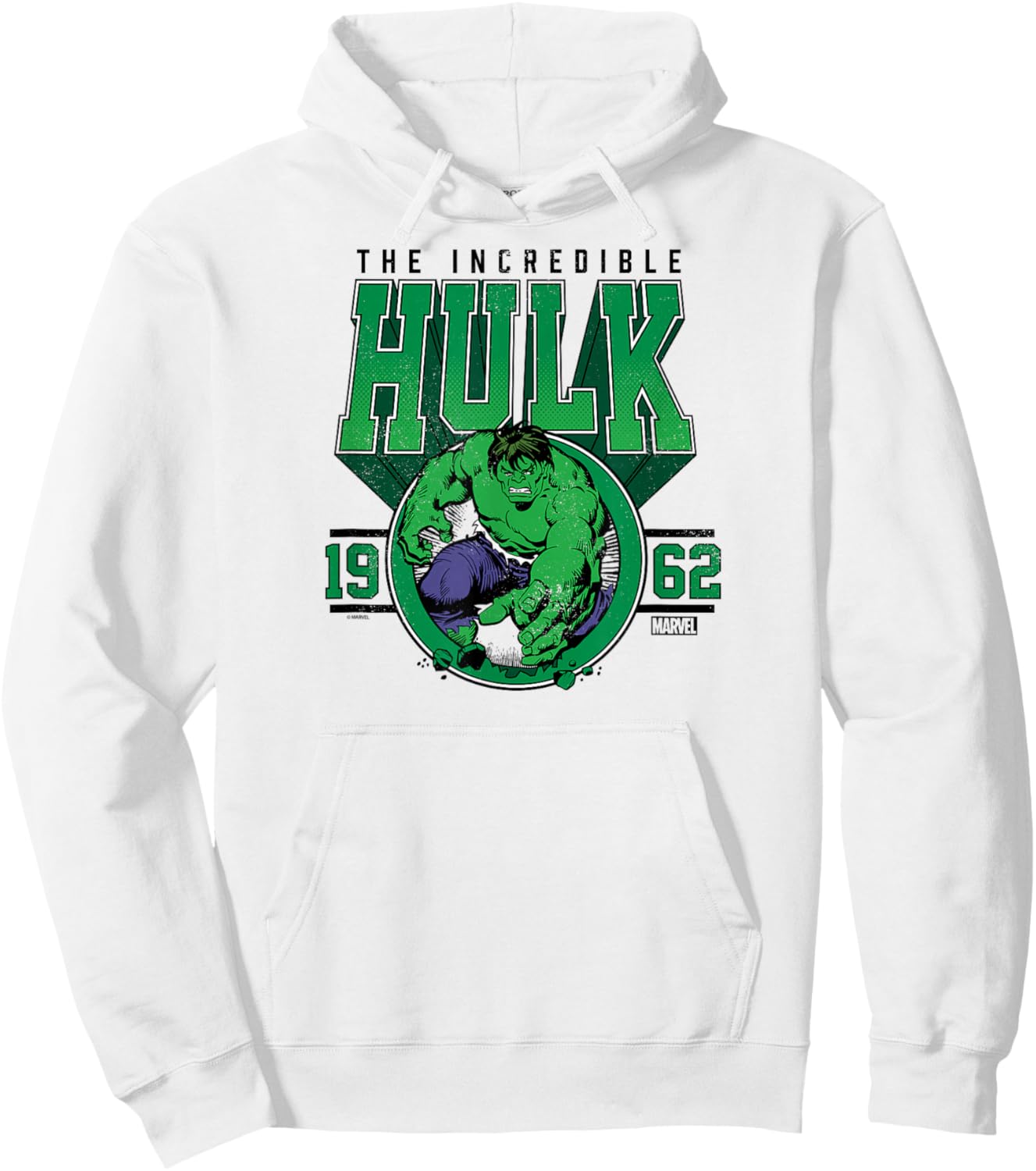 Hulk - Collegiate Hoodie - Hoodie | White