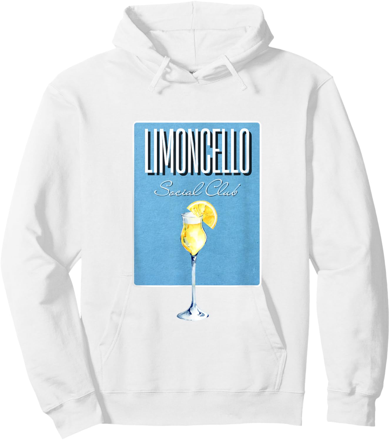 Limoncello Social Club I Lemon Limon Italy Cocktail Team Hoodie - Hoodie | White