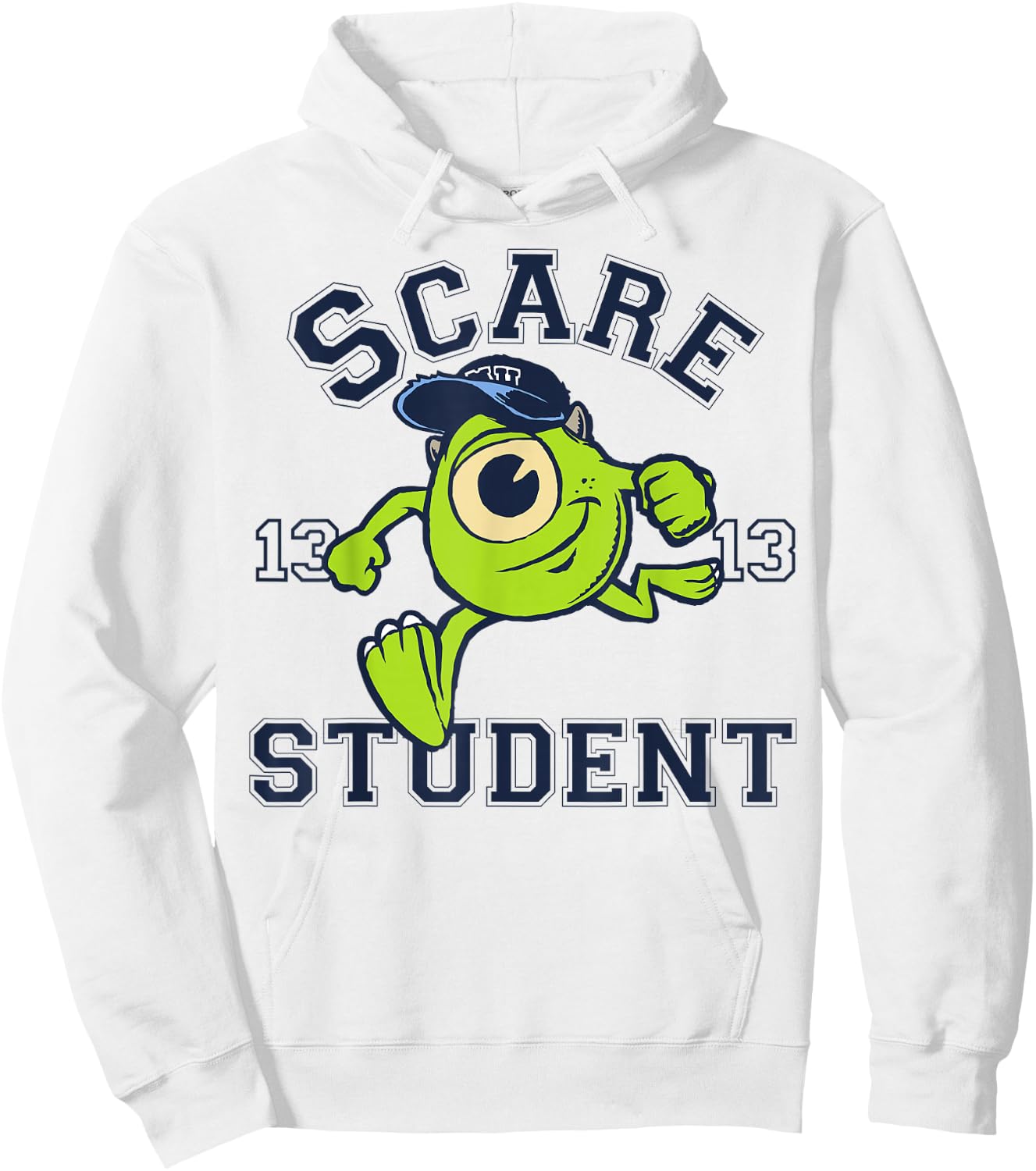 Disney Pixar Monsters University Scare Student Mike Portrait Hoodie - Hoodie | White