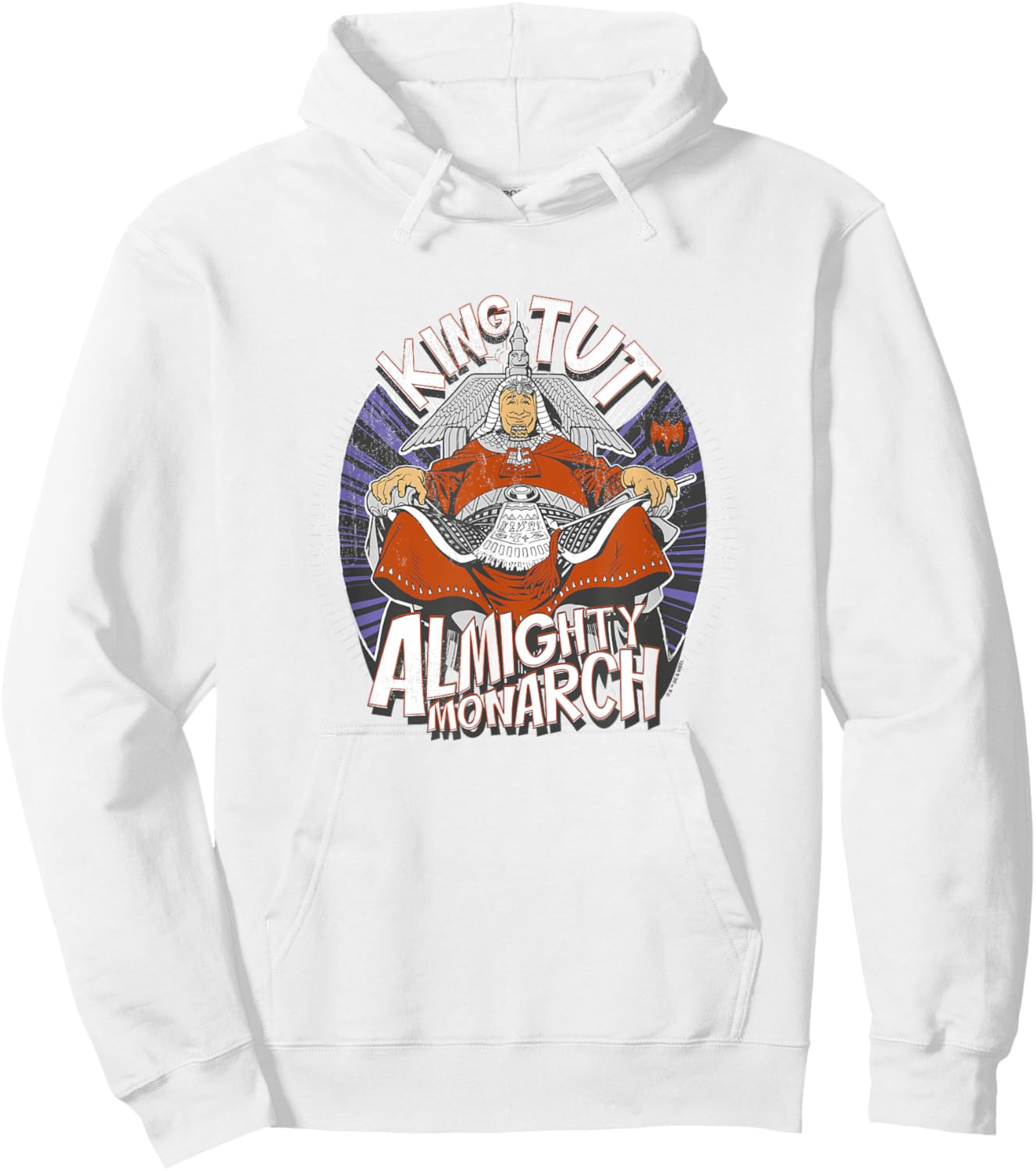 Batman King Tut Almighty Monarch Vintage Big Chest Logo Hoodie - Hoodie | White