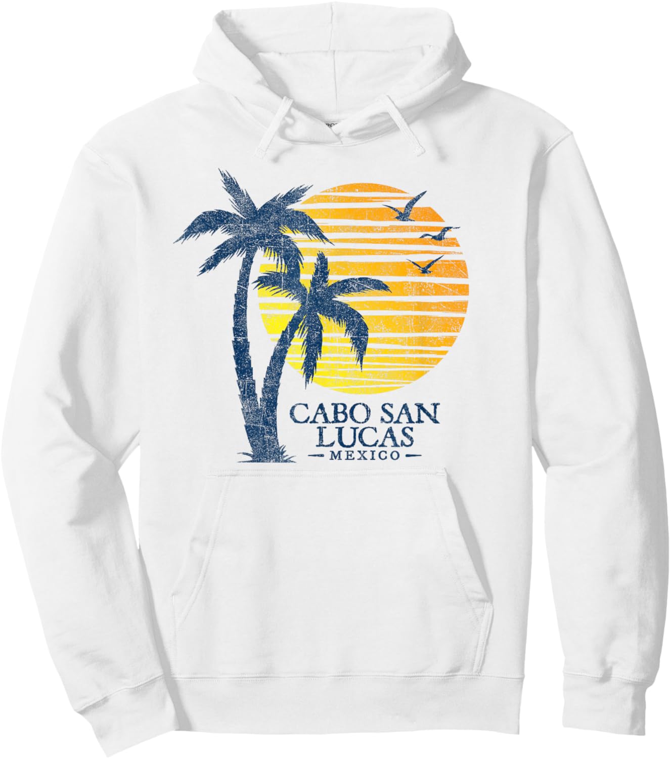 Cabo San Lucas Mexico Colorful Sunset Souvenir Hoodie - Hoodie | White