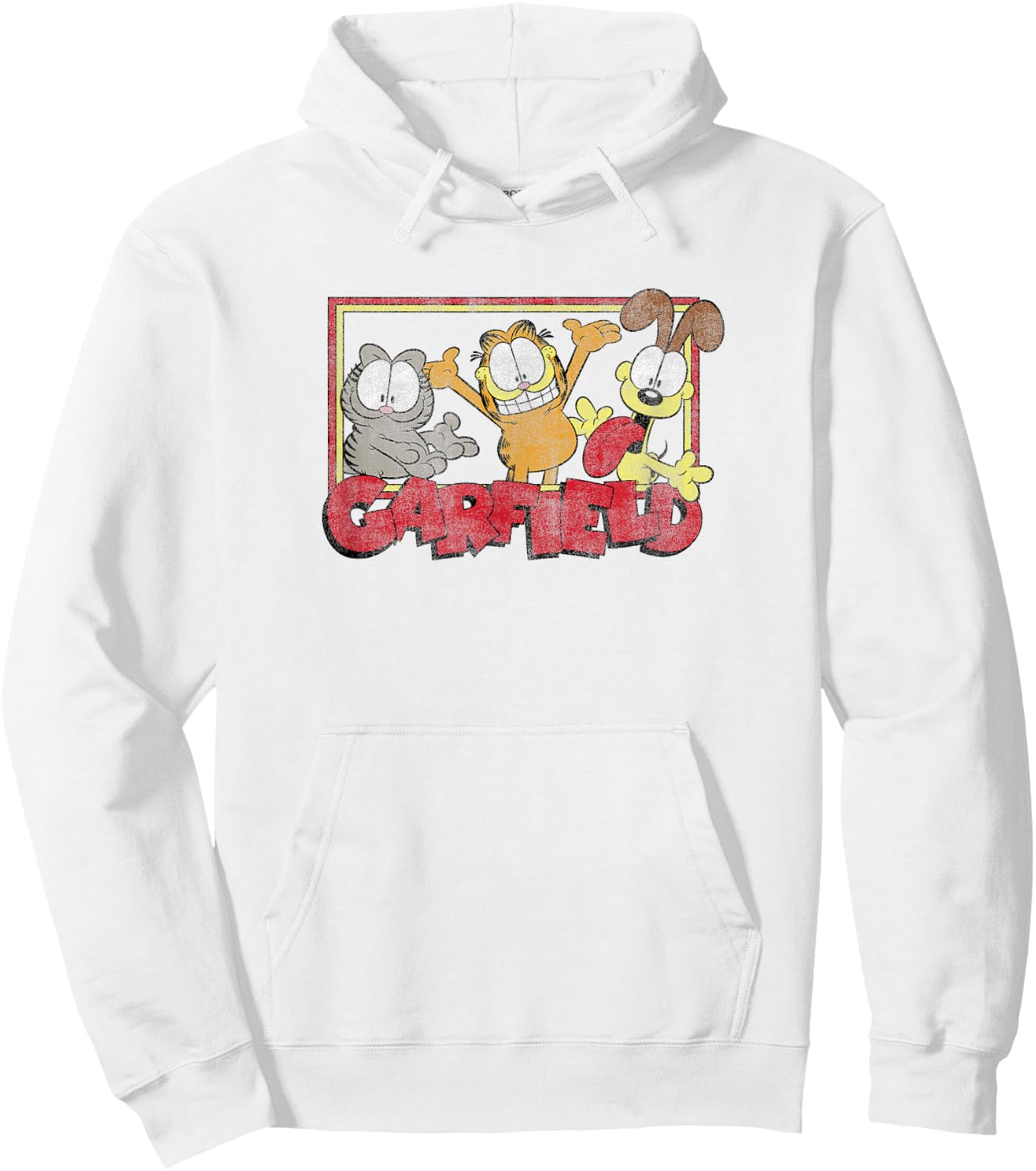 Garfield Odie Garfield Nermal Group Hoodie - Hoodie | White