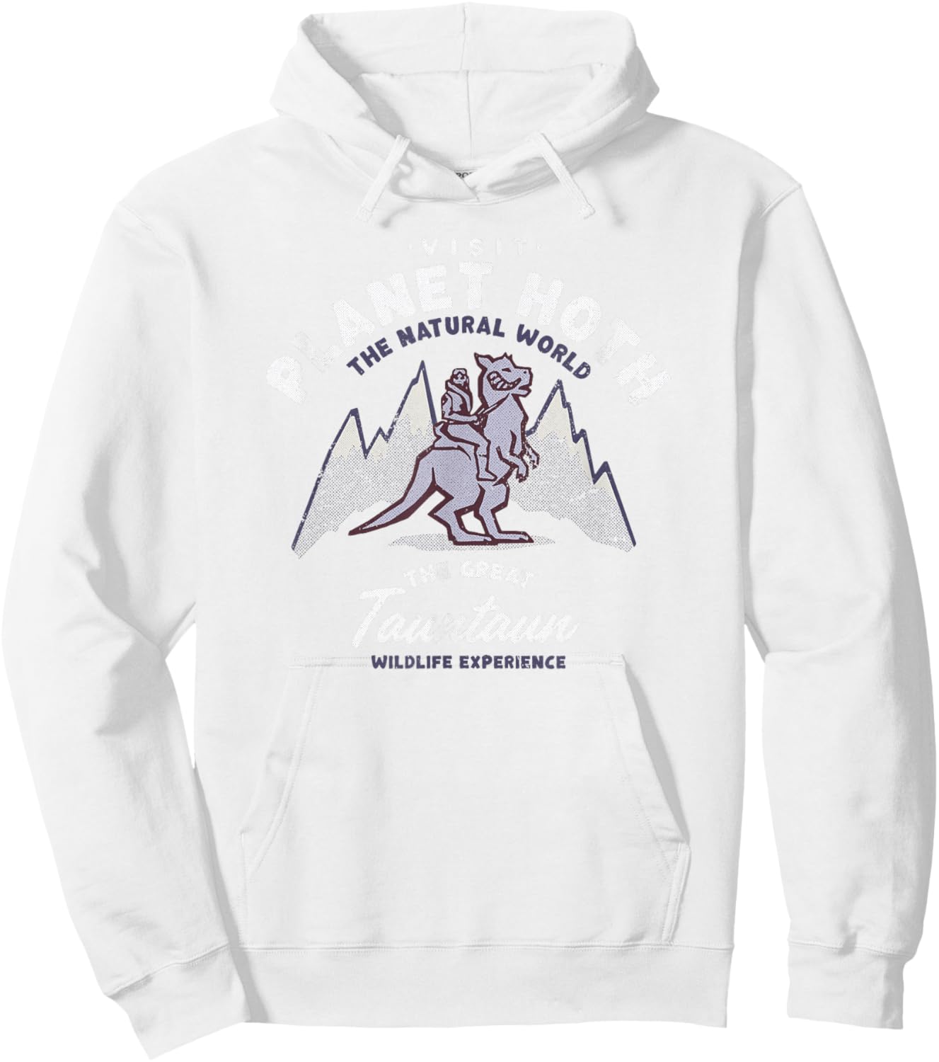 Star Wars Travel Vacation Planet Hoth Tauntaun Experience Hoodie - Hoodie | White