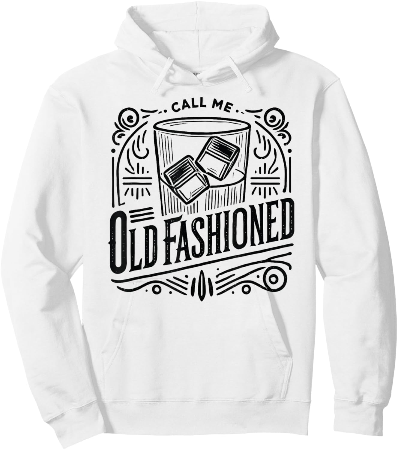 Call Me Old Fashioned Whiskey Cocktail Drinking Mixologist Hoodie - Hoodie | White
