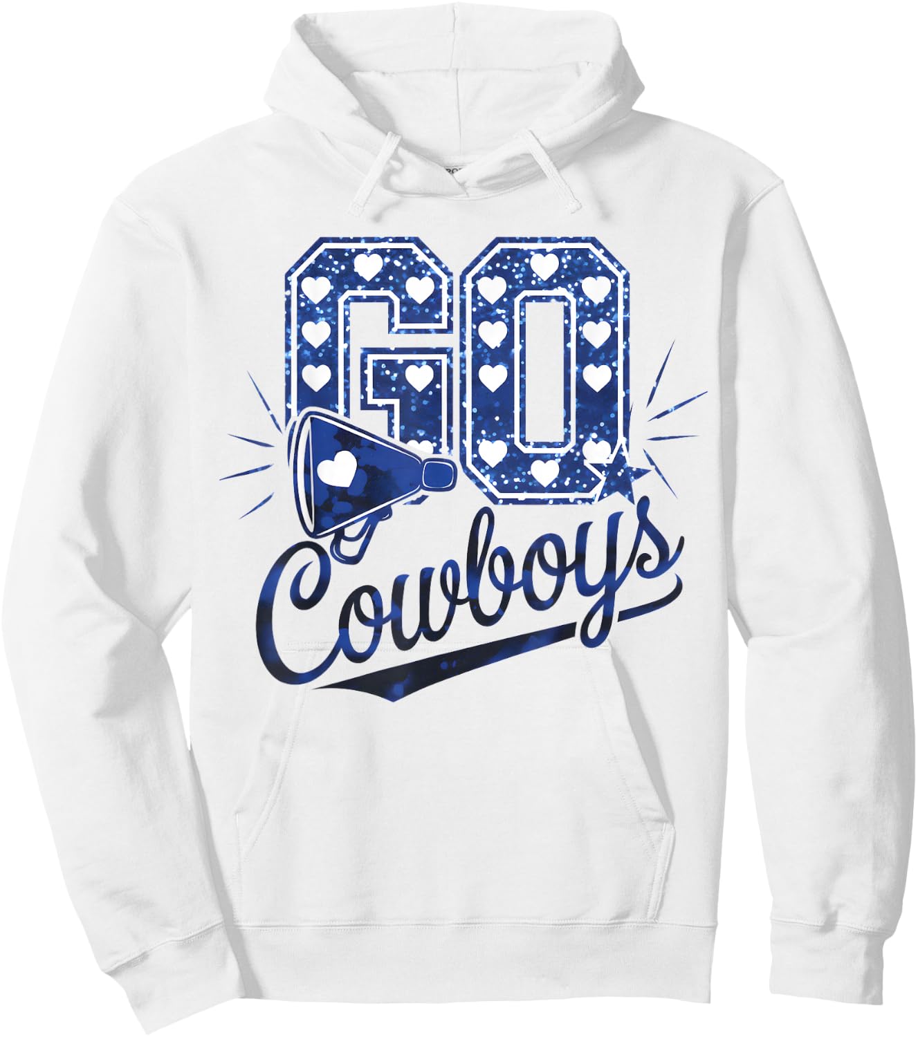Cheer Cowboys Design Gift Women Girls Kids Hoodie - Hoodie | White