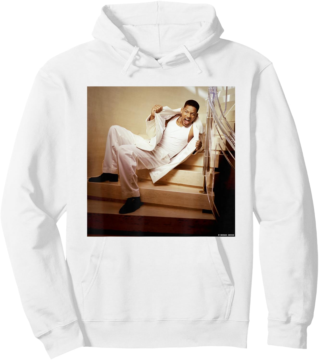 Will Smith Men in Black Bad Boys Rapper by Michael Grecco Hoodie - Hoodie | White
