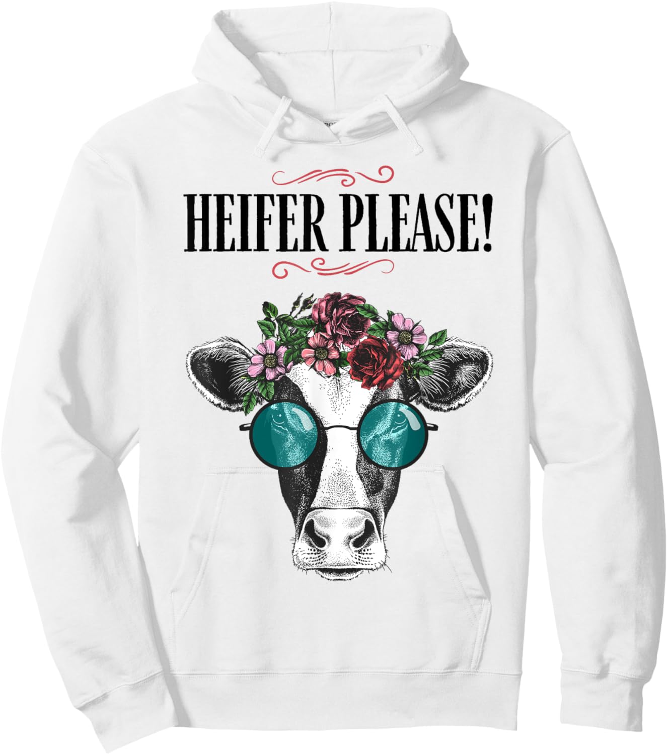 Heifer Please Vintage Country Sayings Heifer Hoodie - Hoodie | White