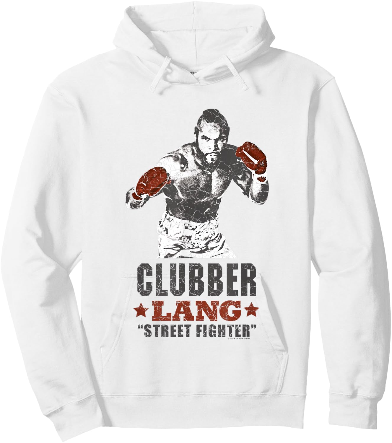 Rocky III Clubber Lang Street Fighter Hoodie - Hoodie | White