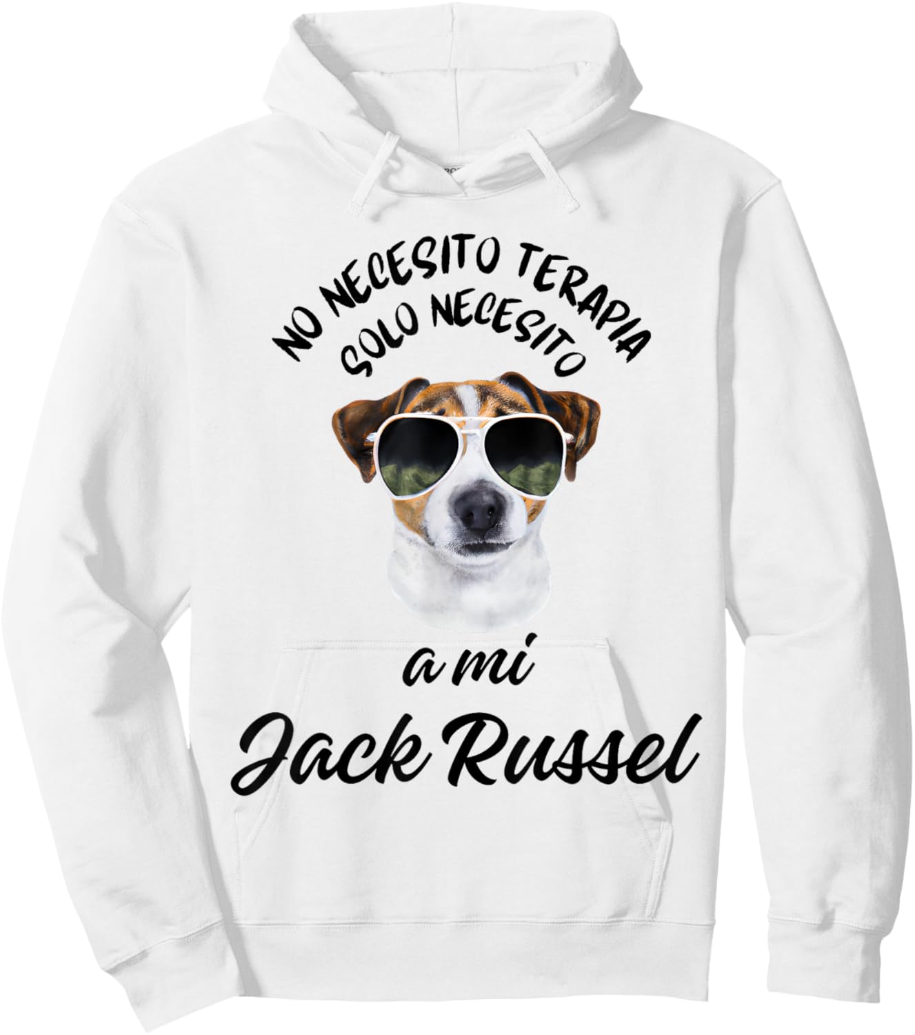 Regalo Personalizado Perro Jack Russel Divertido Mujer Chica Hoodie - Hoodie | White