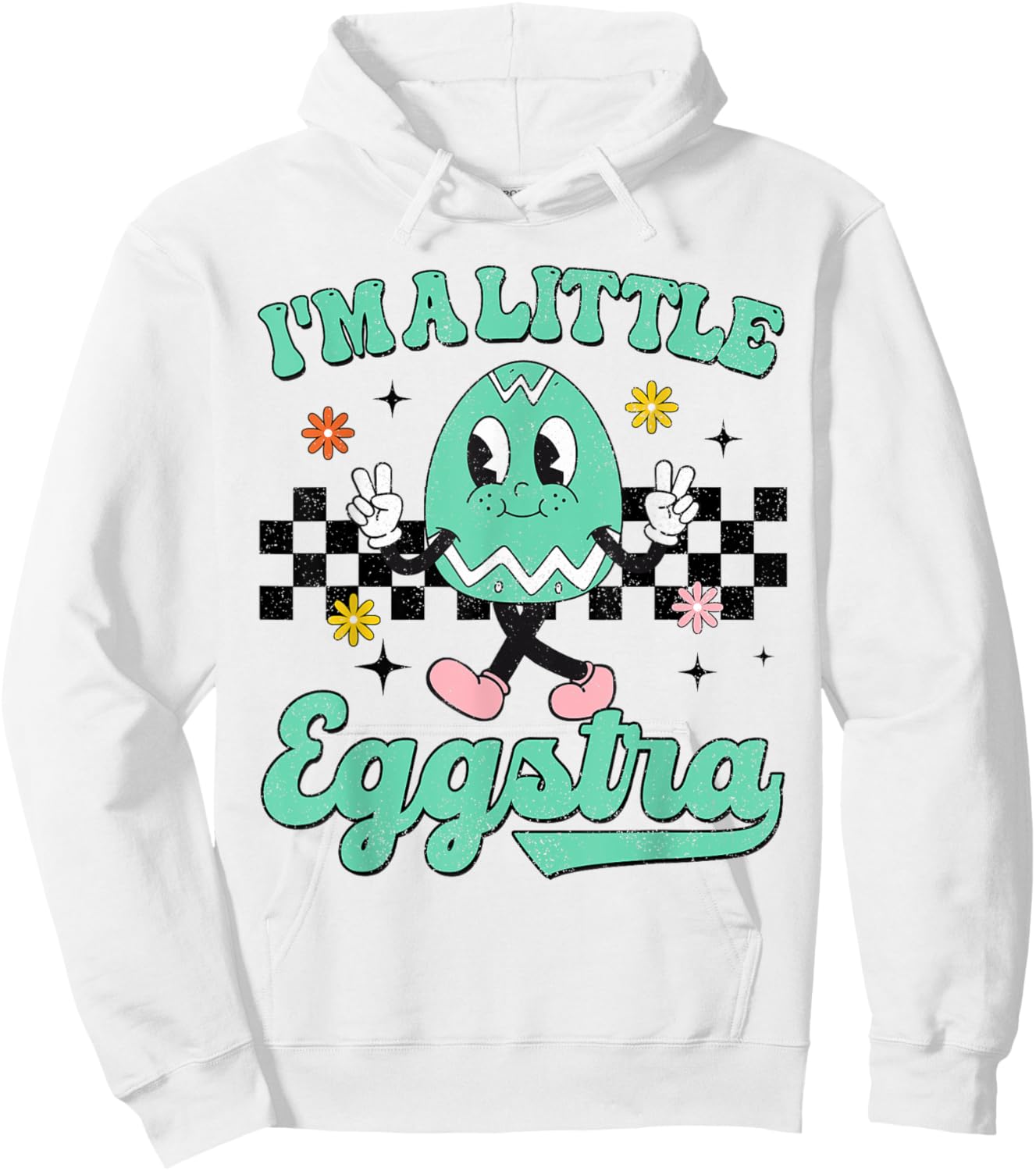I'm Just So Eggstra Funny Egg Easter Baskets For Girl Kids Hoodie - Hoodie | White