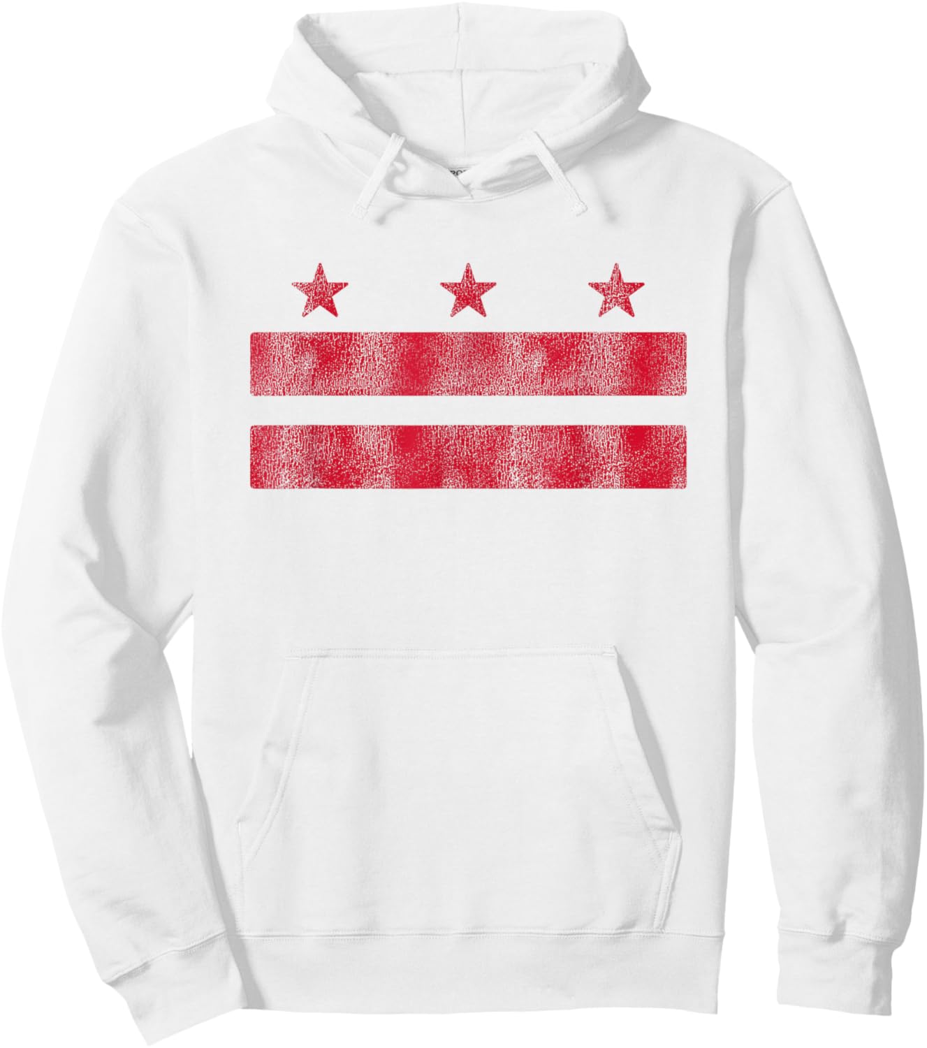 Retro Washington DC Flag District of Columbia Souvenir Hoodie - Hoodie | White
