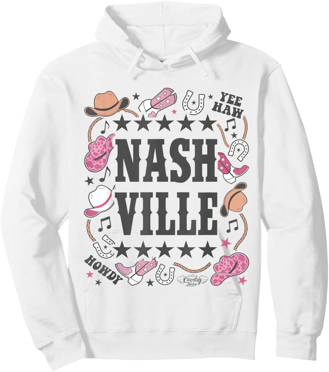 Nashville Country Girl Cowgirl Hoodie - Hoodie | White