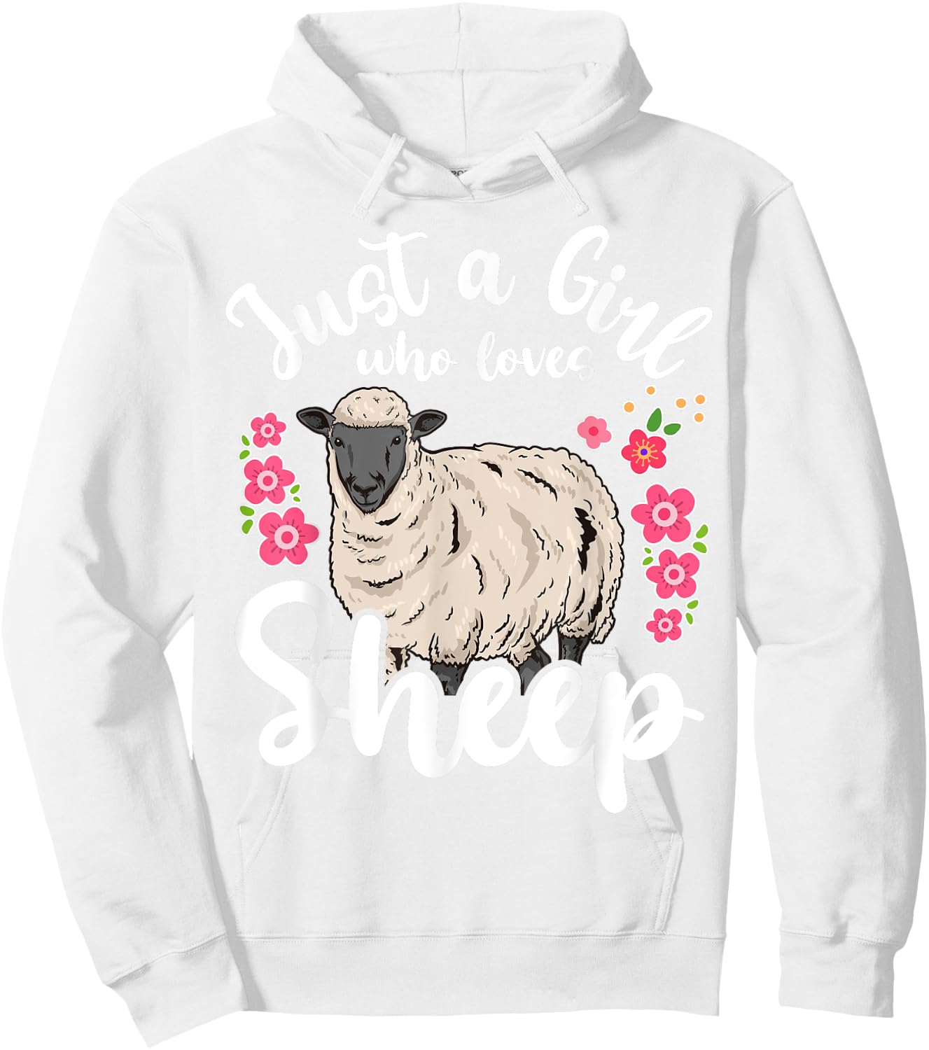 Sheep Just a Girl Who Loves Sheep Hoodie - Hoodie | White