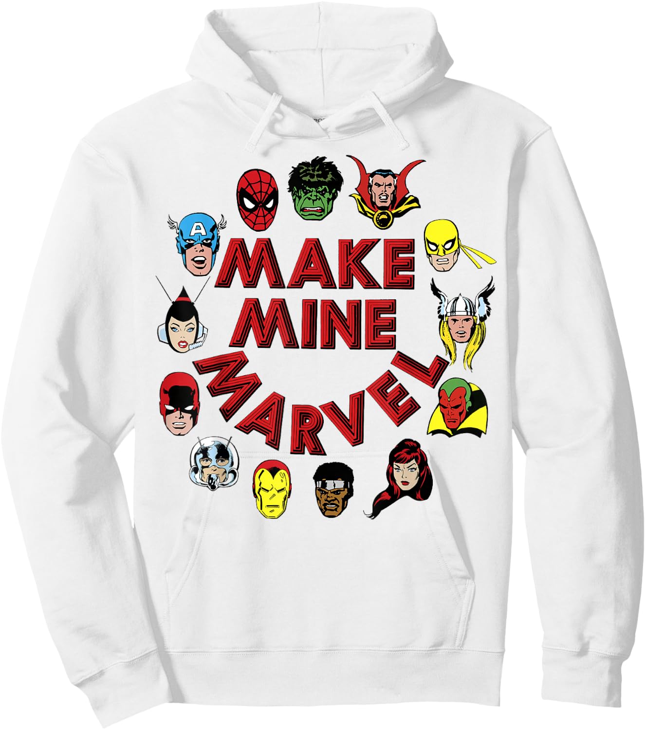 Marvel Make Mine Marvel Circle Of Heroes Hoodie - Hoodie | White