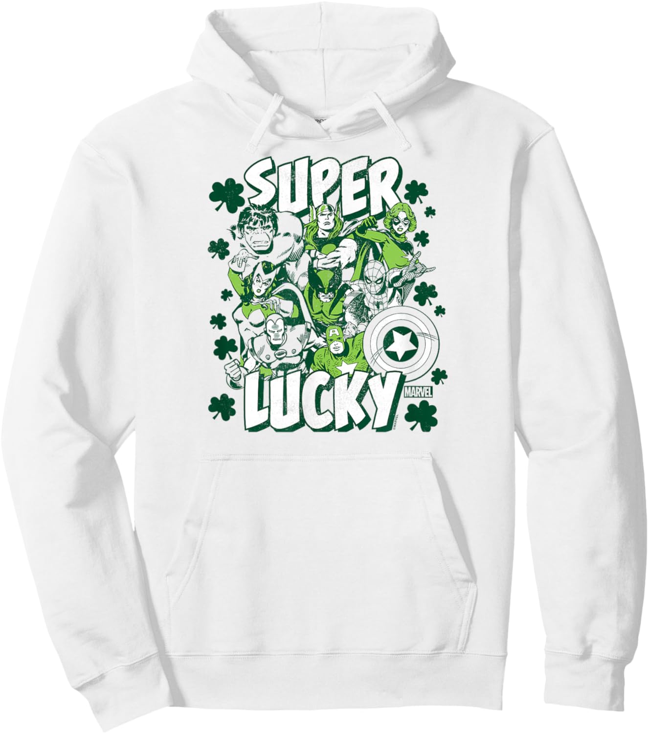 Marvel - Super Lucky St. Patrick's Day Hoodie - Hoodie | White