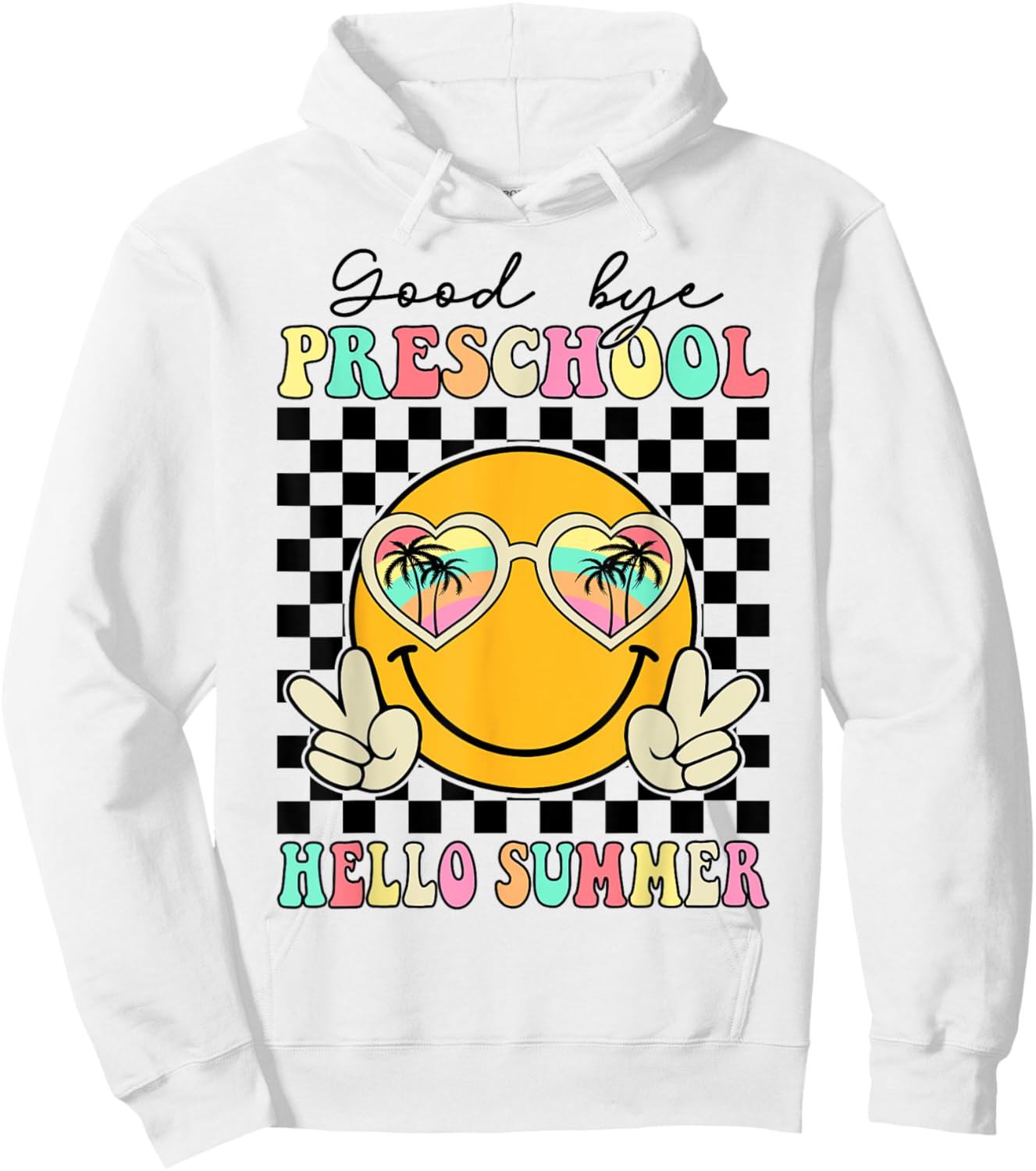 Goodbye Preschool Hello Summer Last Day Of School Boys Kids Hoodie - Hoodie | White