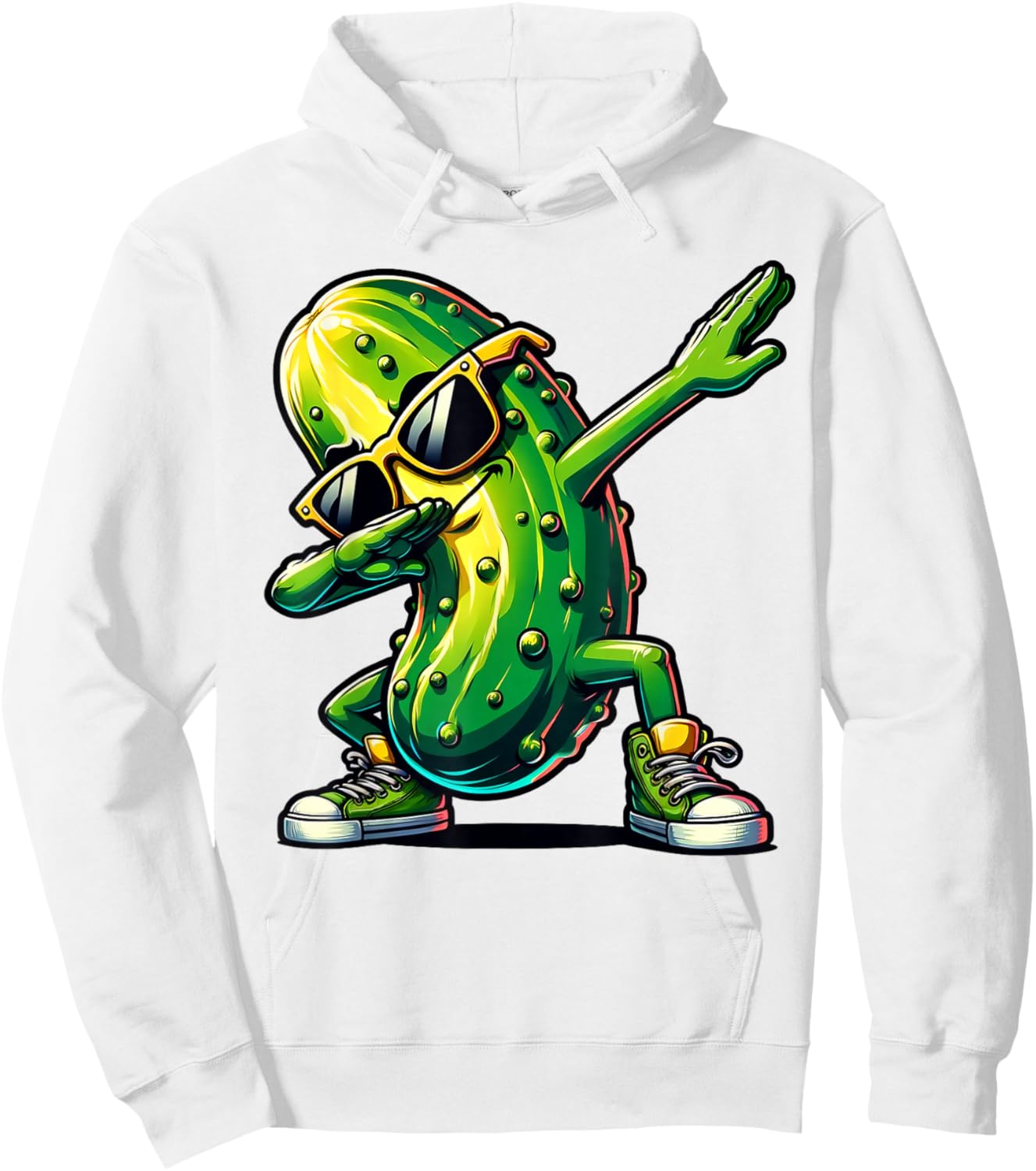 Dabbing Pickle Dancing Cucumber Pickle Lover Dab Hoodie - Hoodie | White