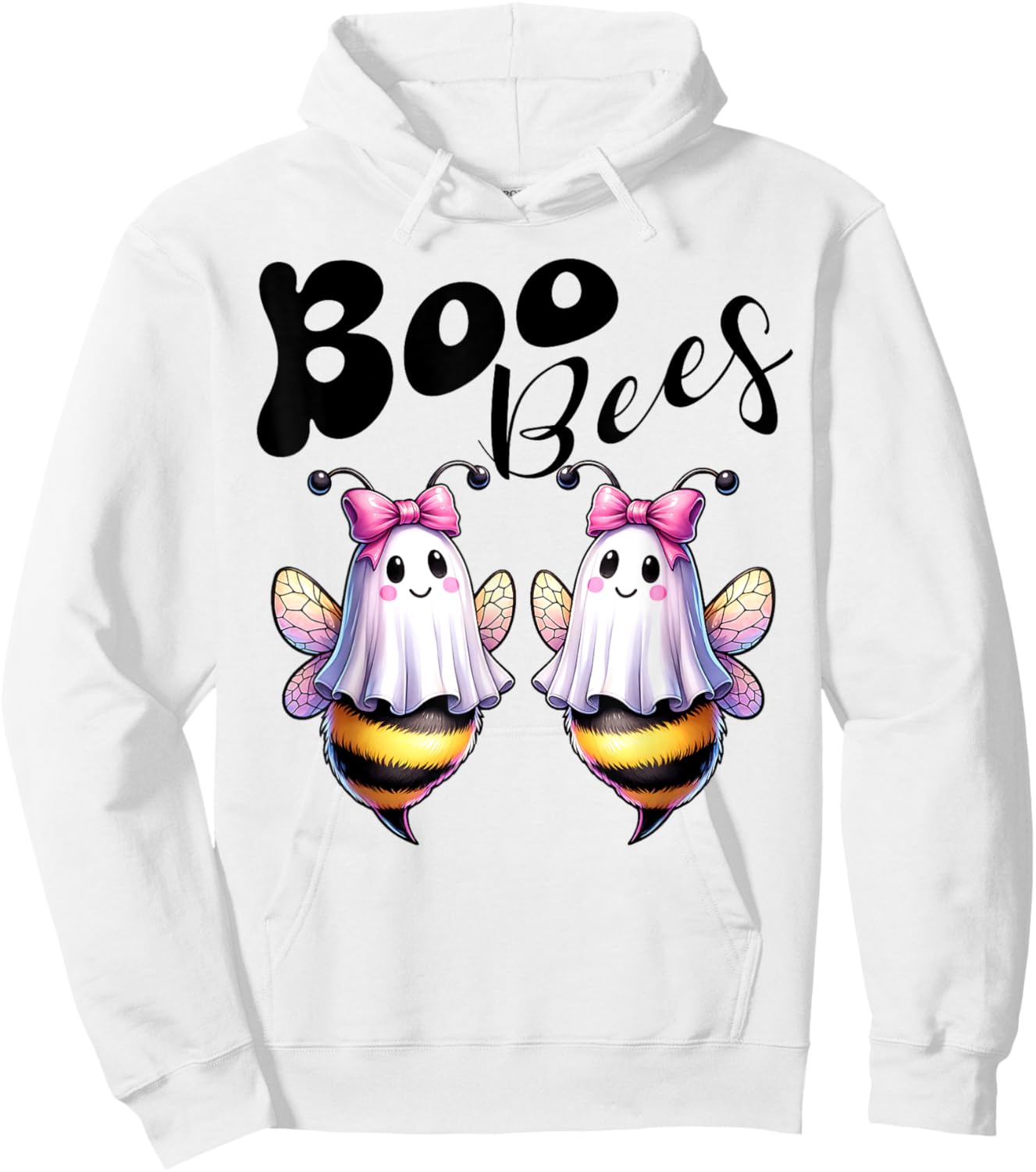 Boo Bees Ghost Bee Halloween Costume Women Funny Hoodie - Hoodie | White