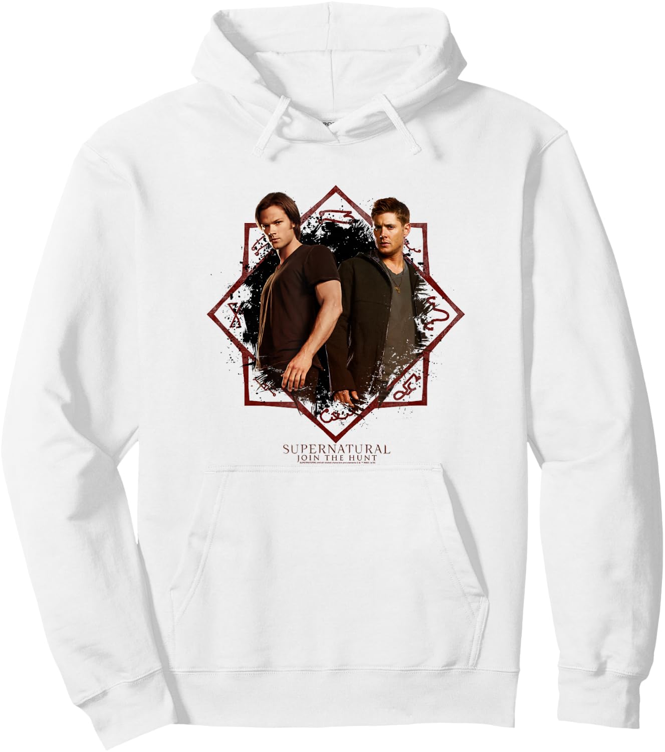 Supernatural Sam & Dean Join The Hunt Portrait Hoodie - Hoodie | White